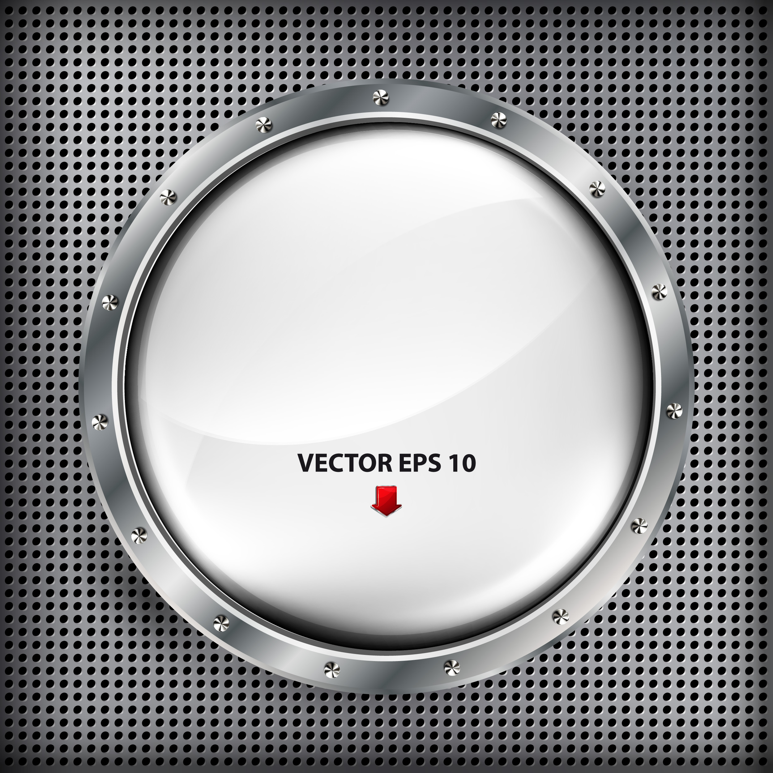 steel porthole elements vector background