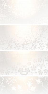 gradients floral banner vector