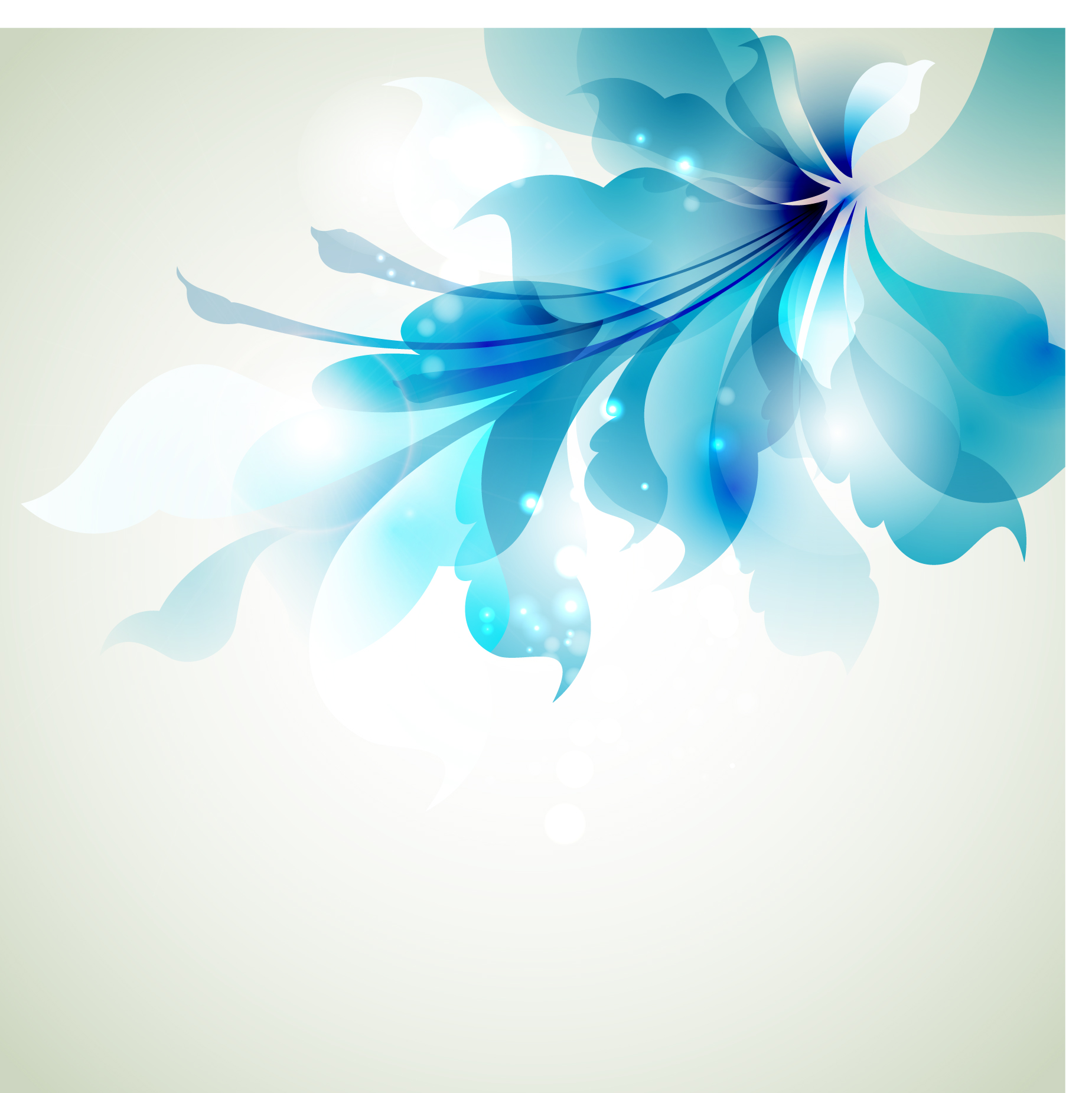 free vector halation with flowers