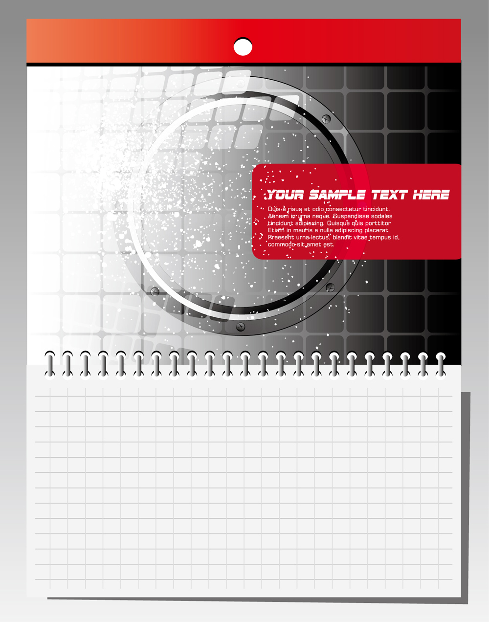 notepad design elements vector