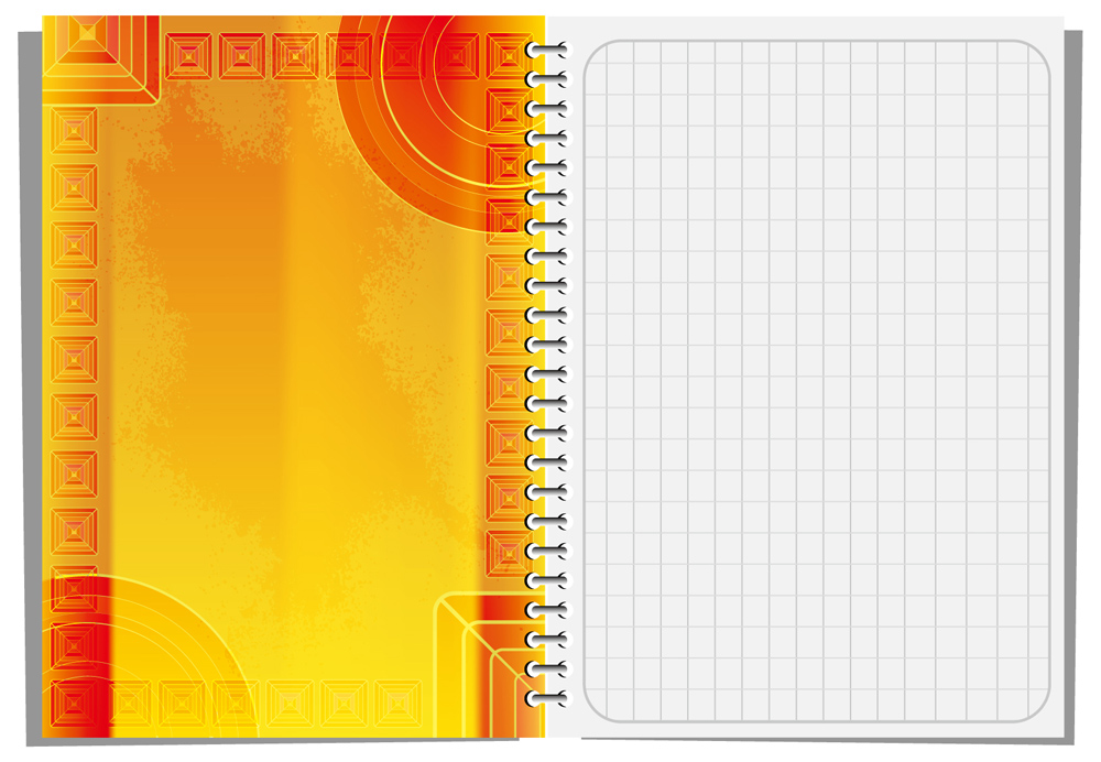 notepad design elements vector