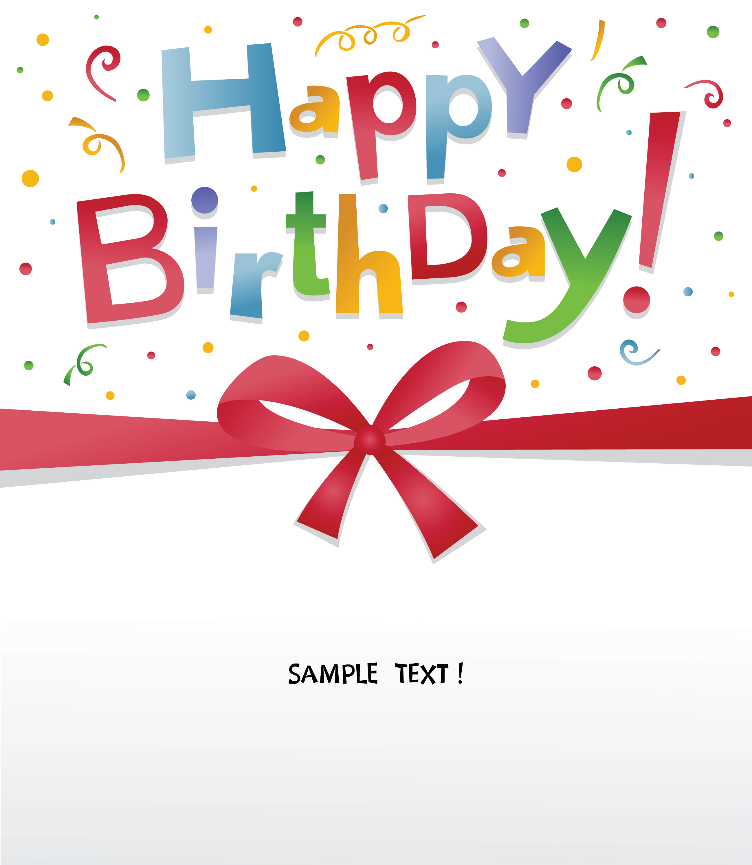 happy birthday design elements free vector