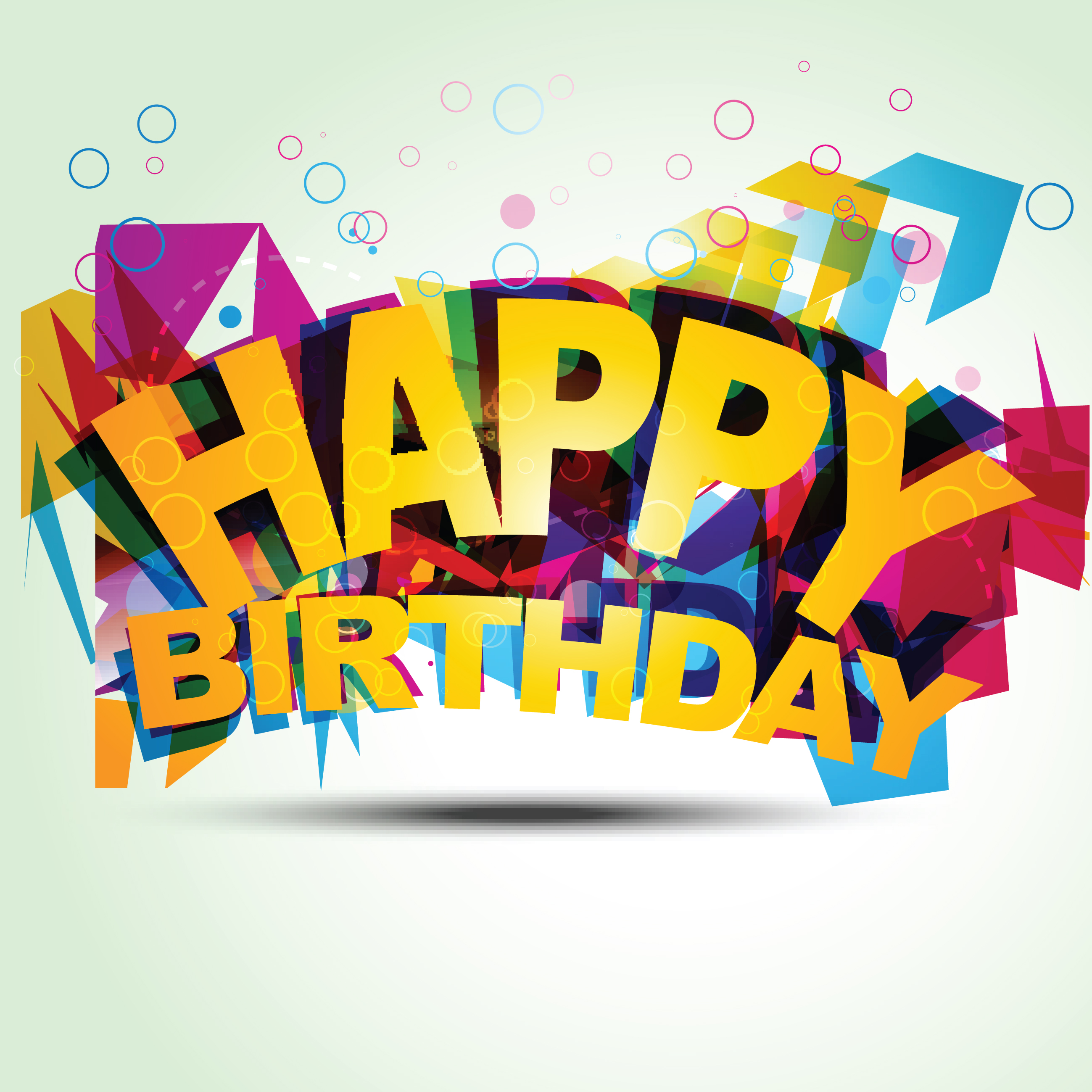 happy birthday design elements free vector