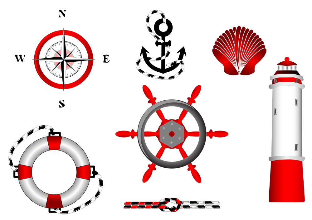 navigation design elements vector labels