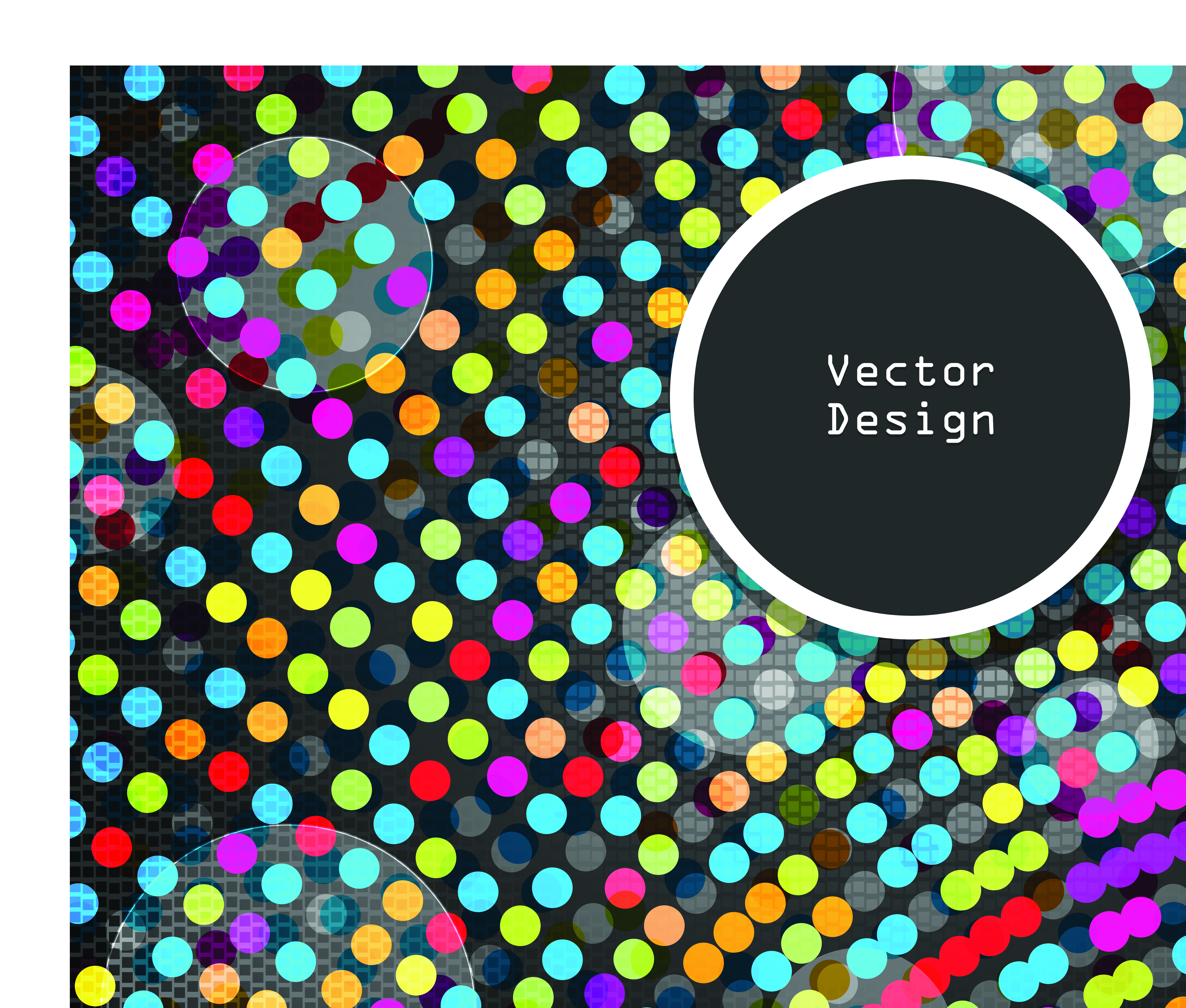 set of abstract mosaic vector backgrounds