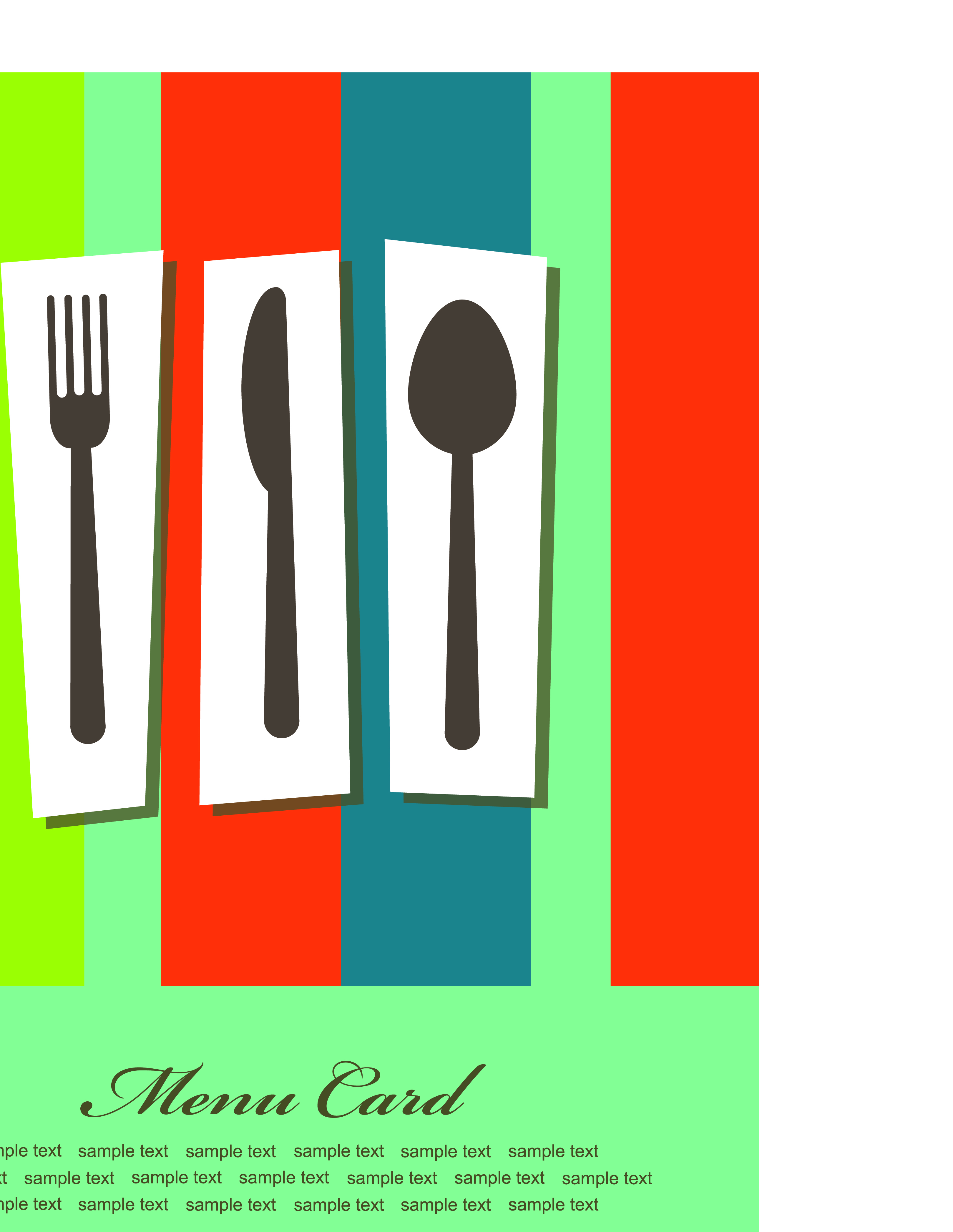 free vector cute tableware