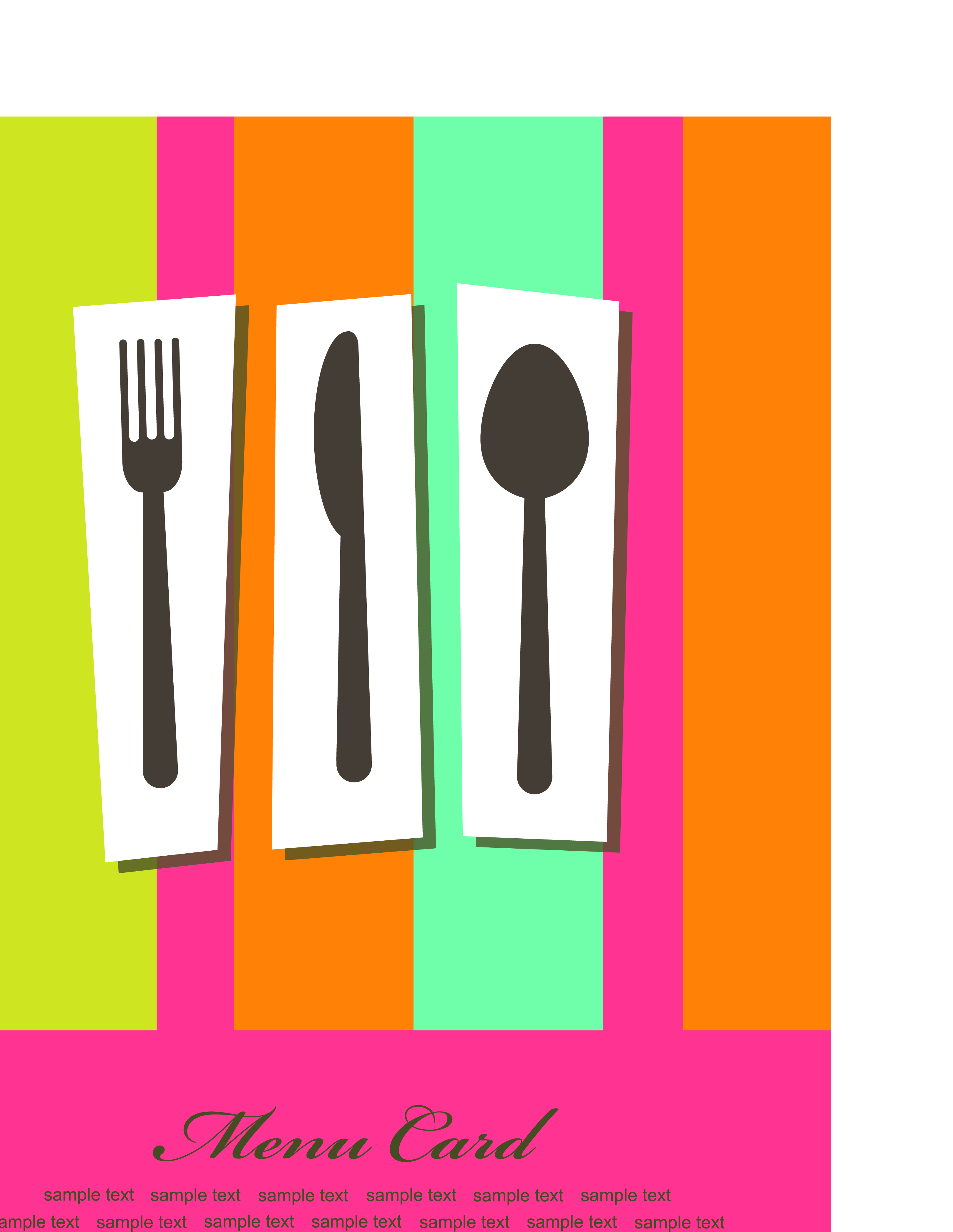 free vector cute tableware