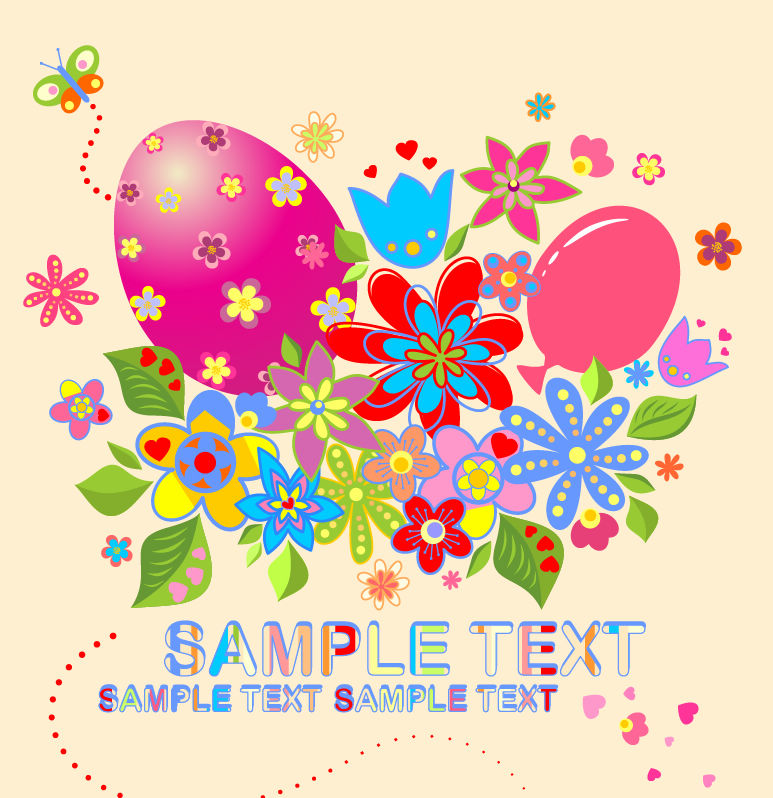 free vector easter illustration