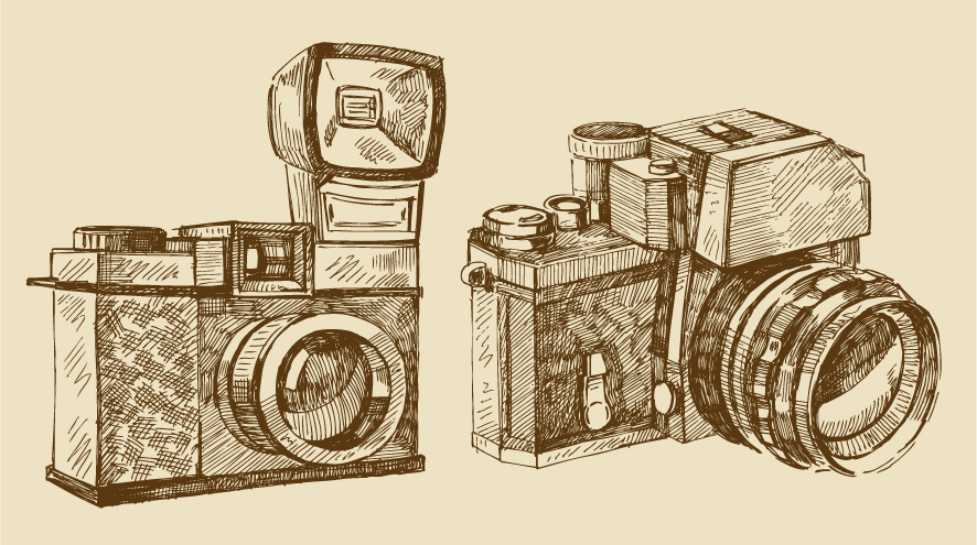 free vector vintage camera