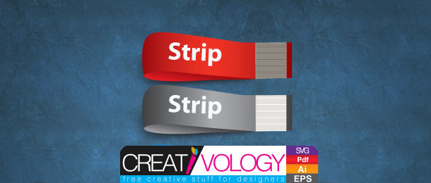 strips icons colorful 3d design