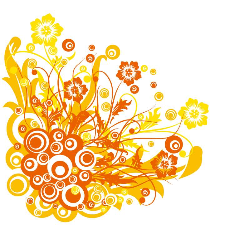 Free Vector Graphic  Flowers and Swirls