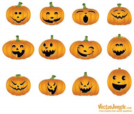 Halloween Vector Pumpkins