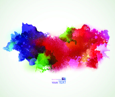 splash watercolor stains background vector