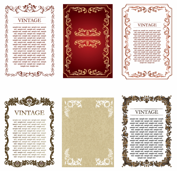 Vintage Frames Vector