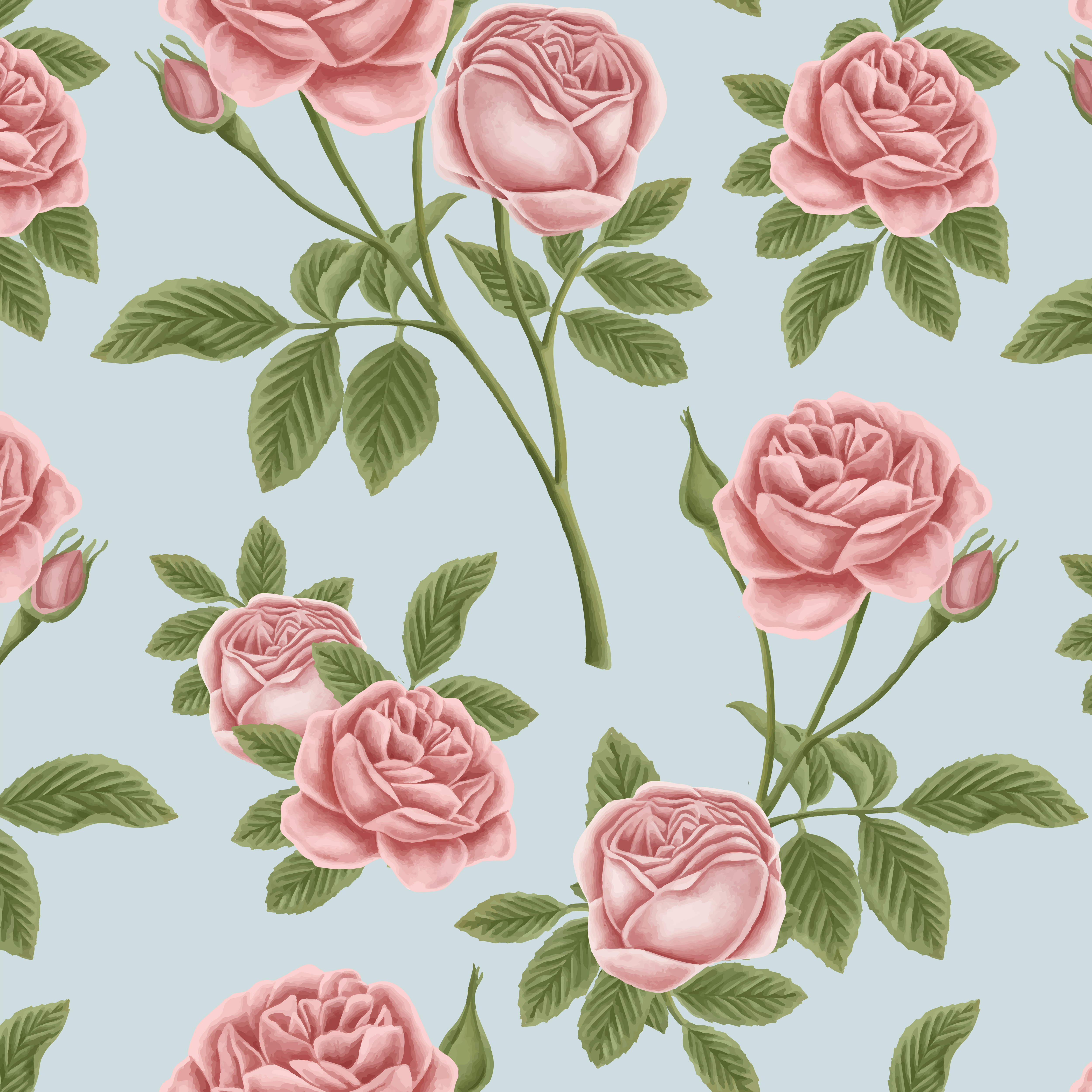 rose pattern template elegant classic