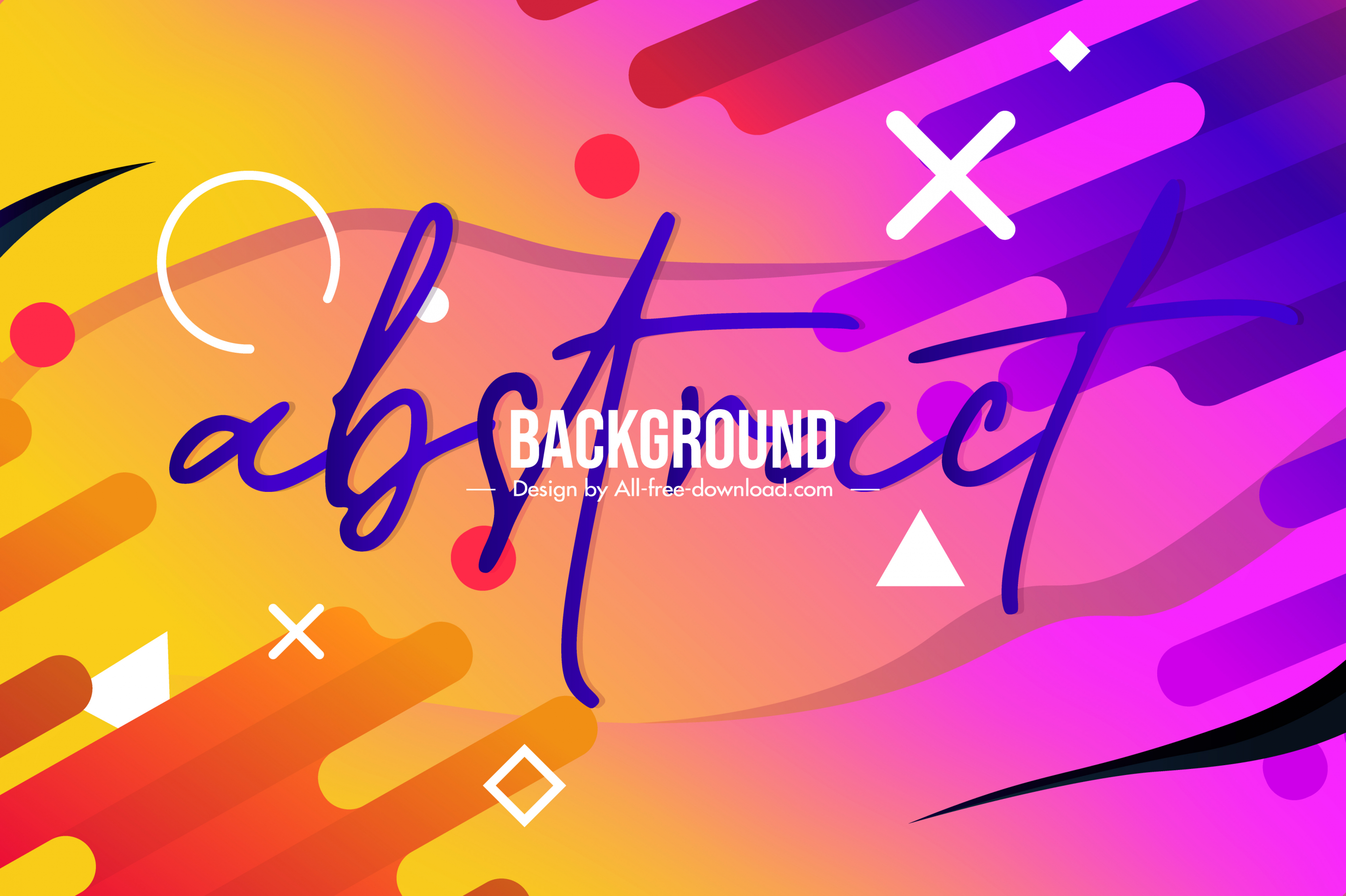 geometrical abstract background template colorful flat decor