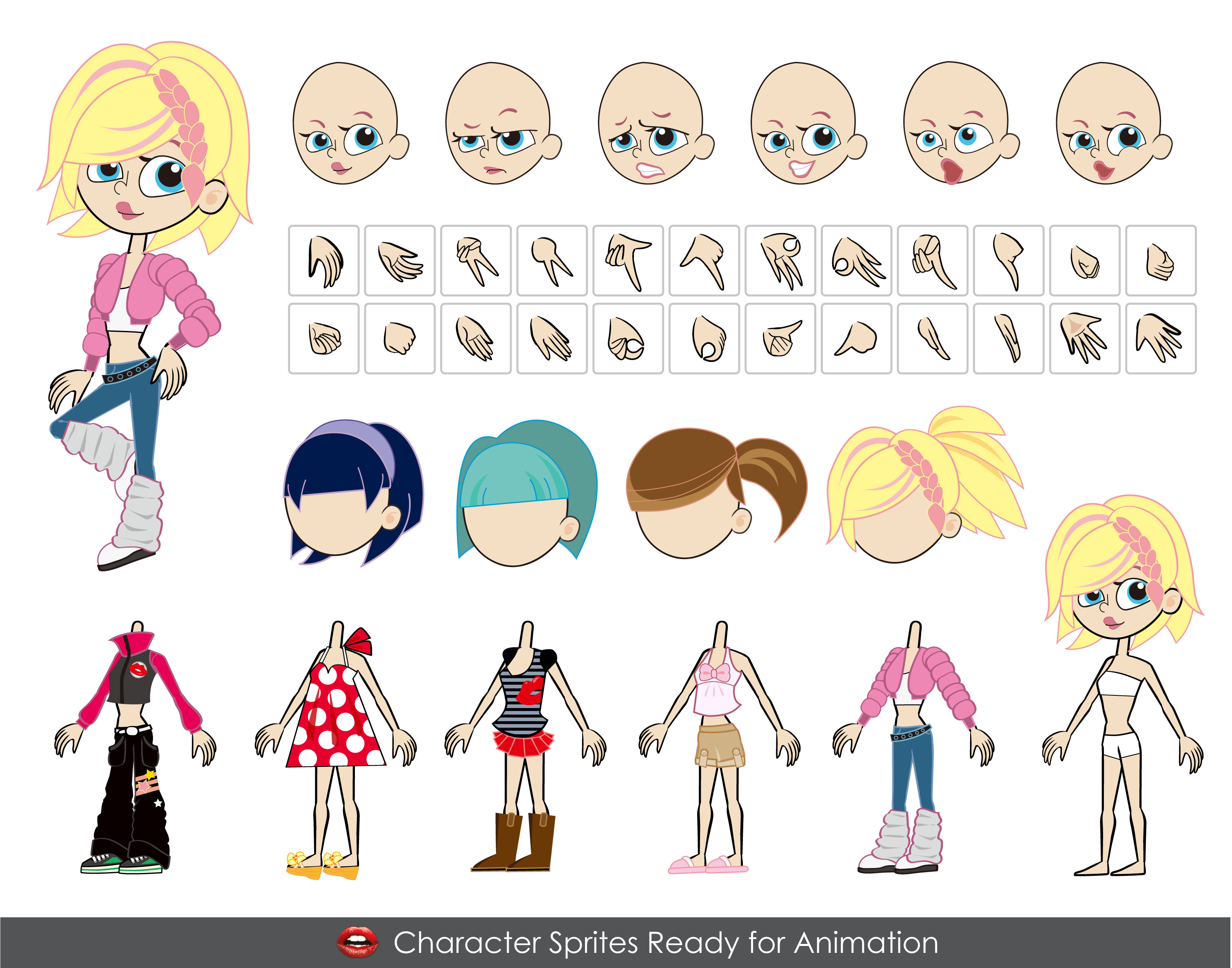 girl vector character