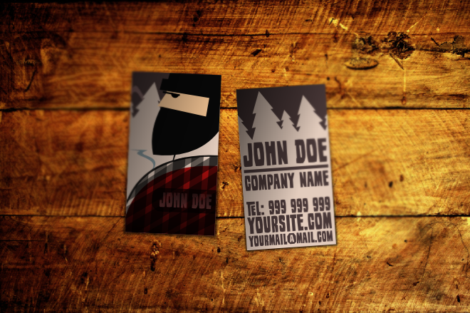 wood industry business card