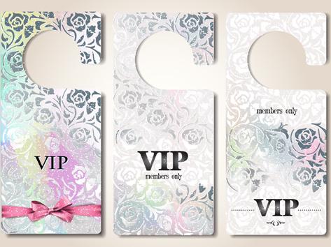 luxury vip tags vector