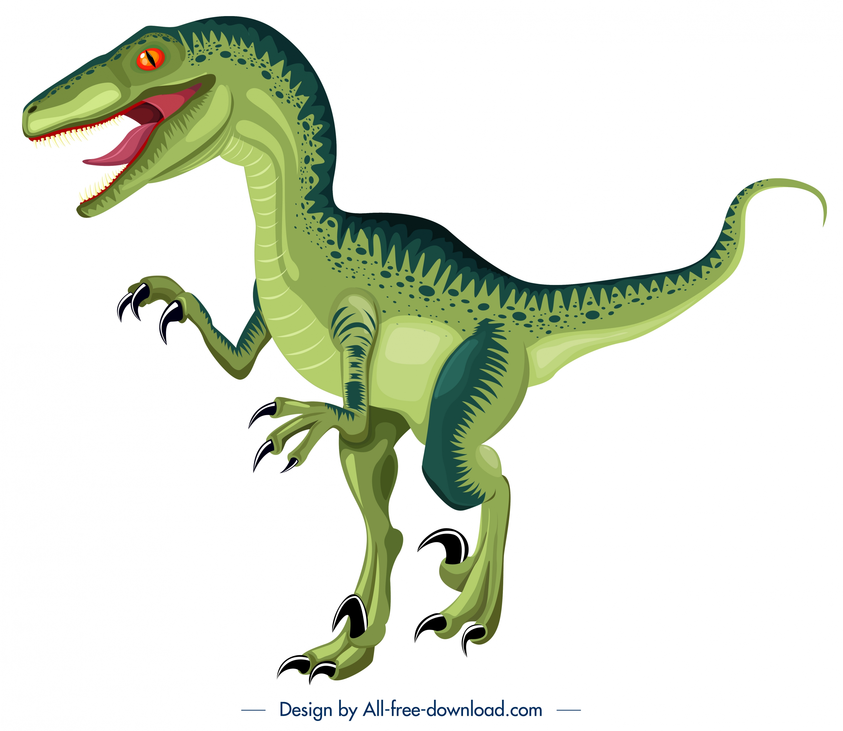 suchominus dinosaur icon green design cartoon character sketch