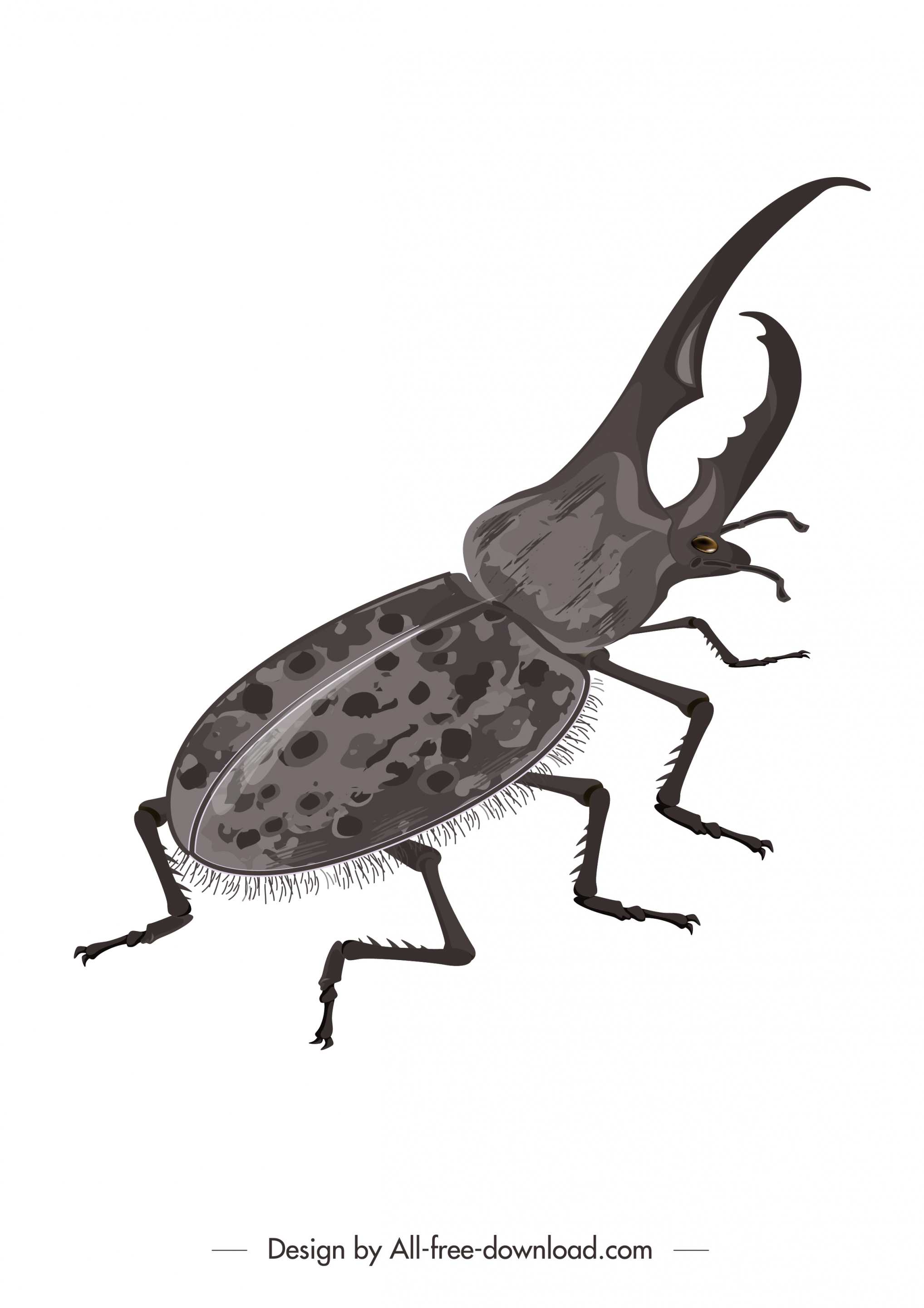 bug painting closeup grey design