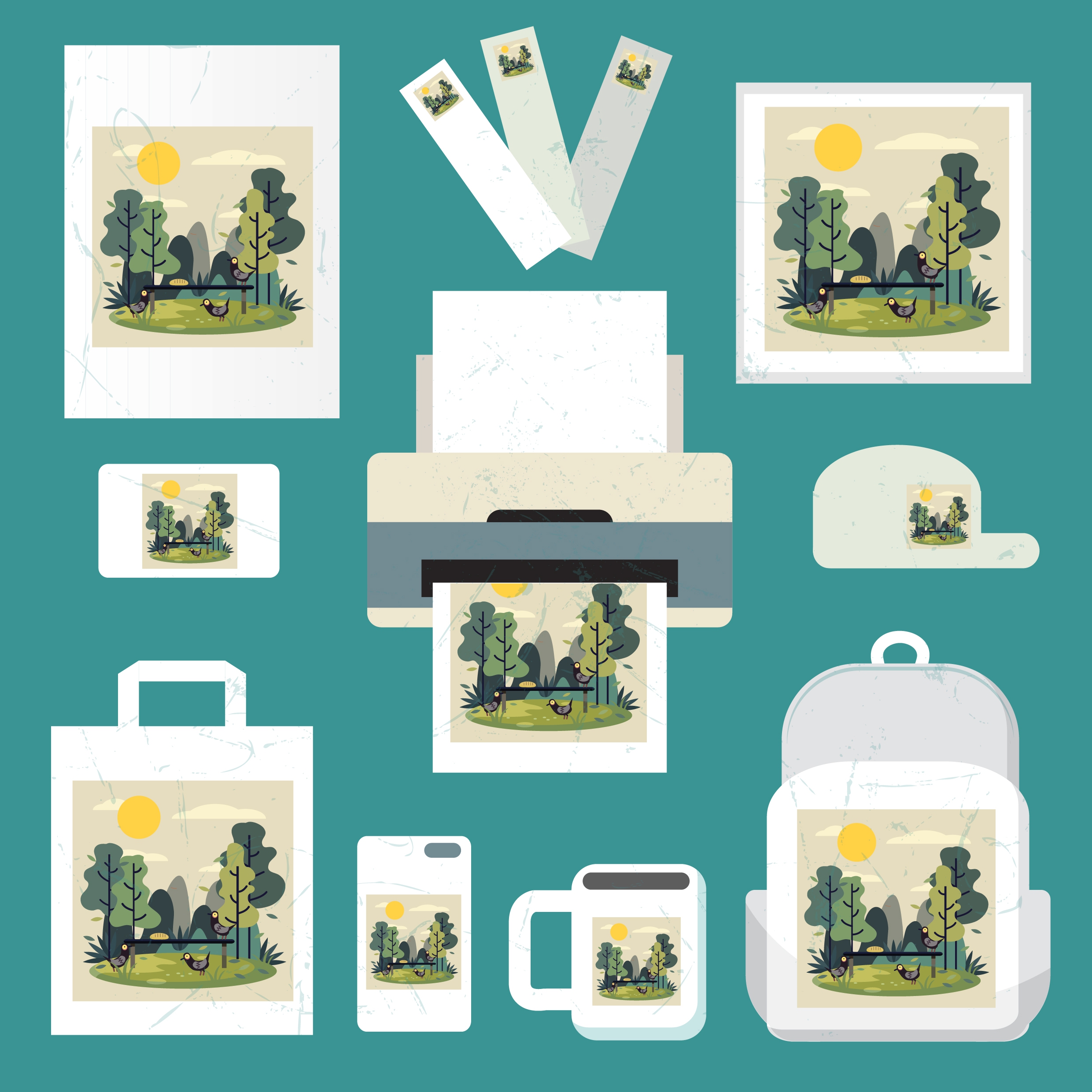 printing technology identity sets landscape decor