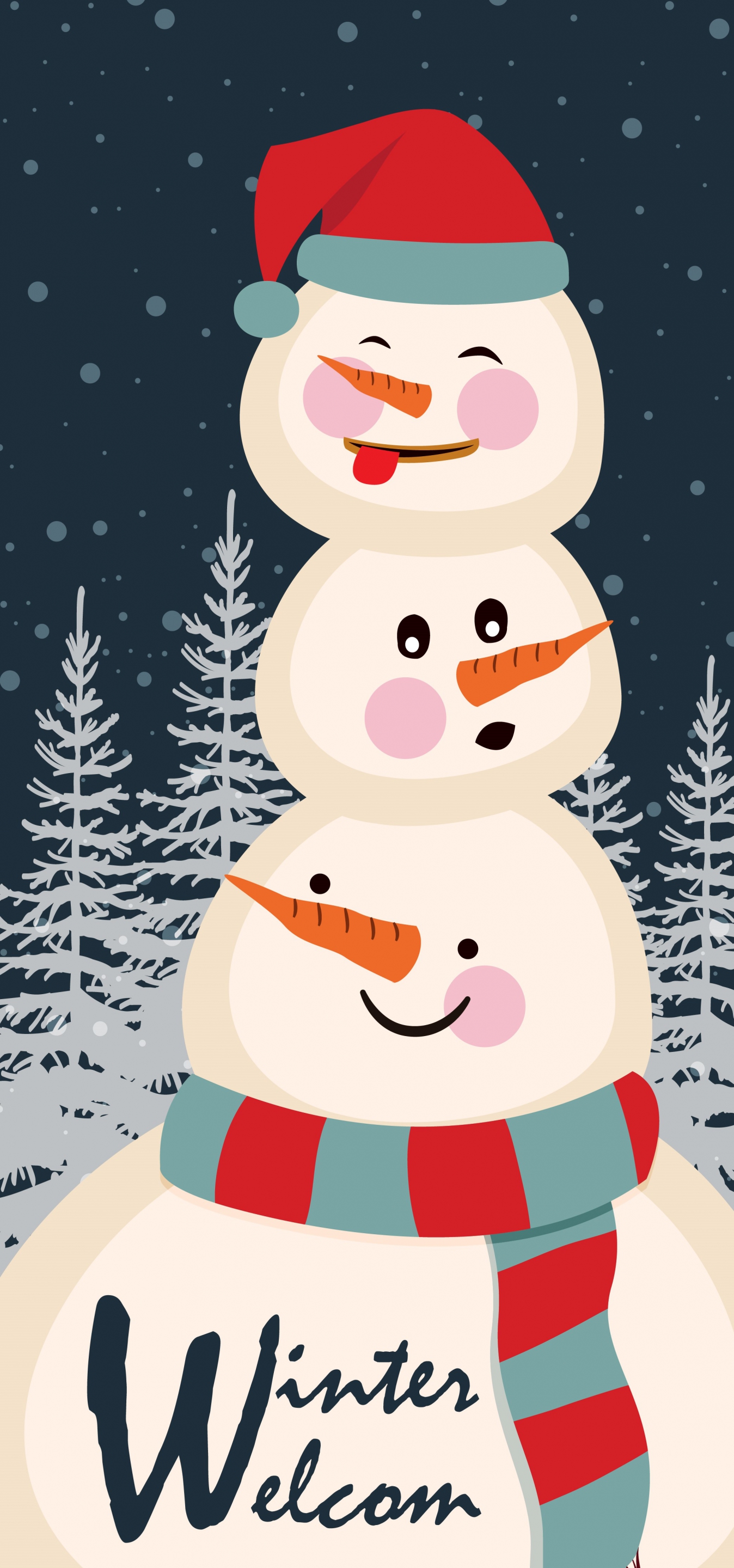 christmas banner snowman icons outdoor snowy design