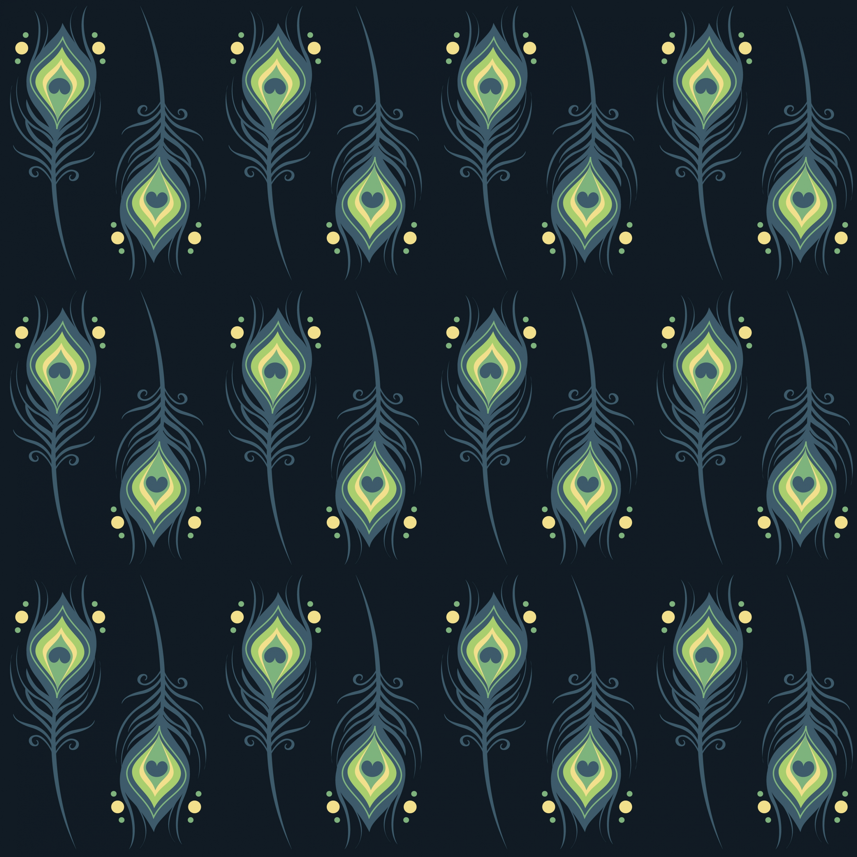 peacock feather background repeating colored design