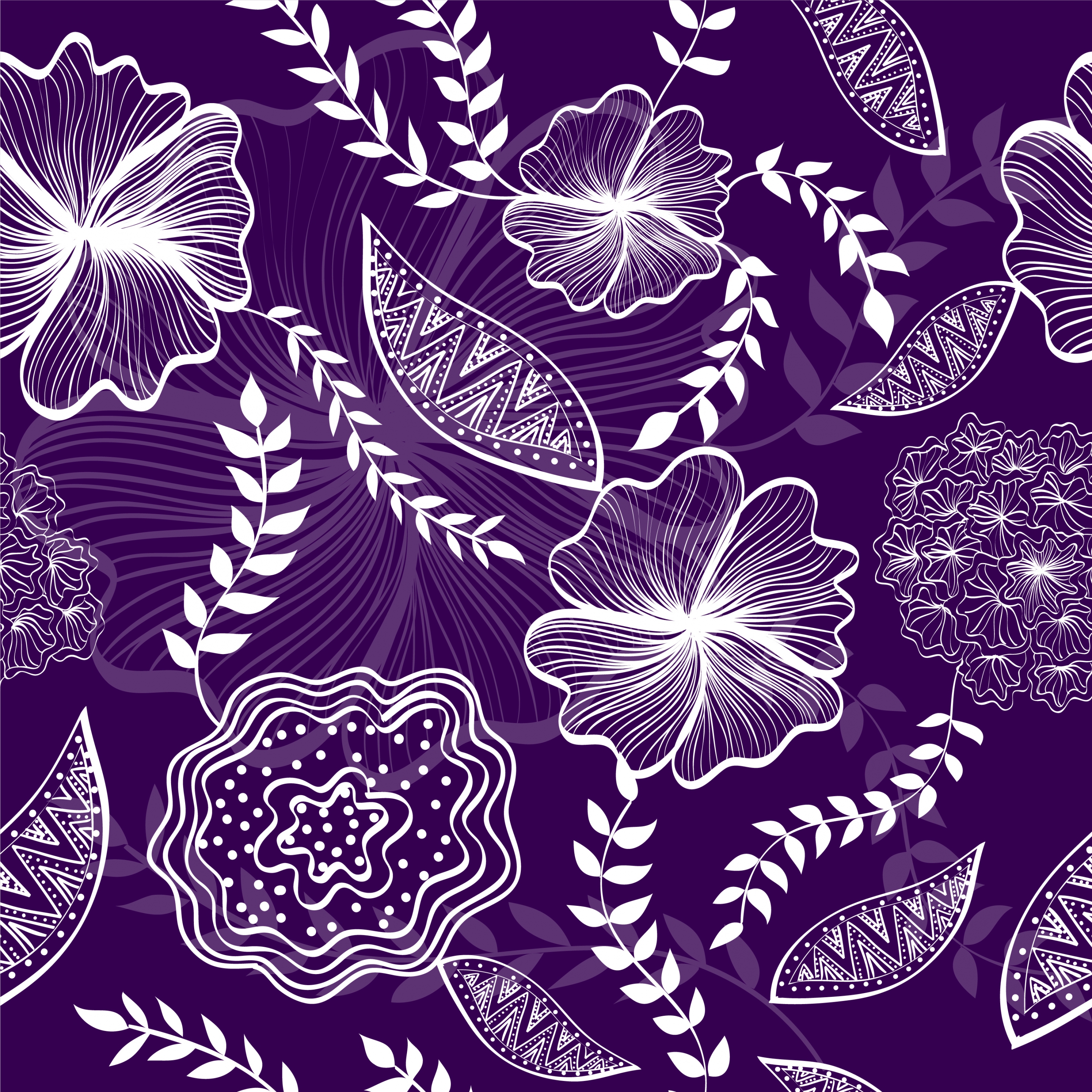 flowers background flat violet design