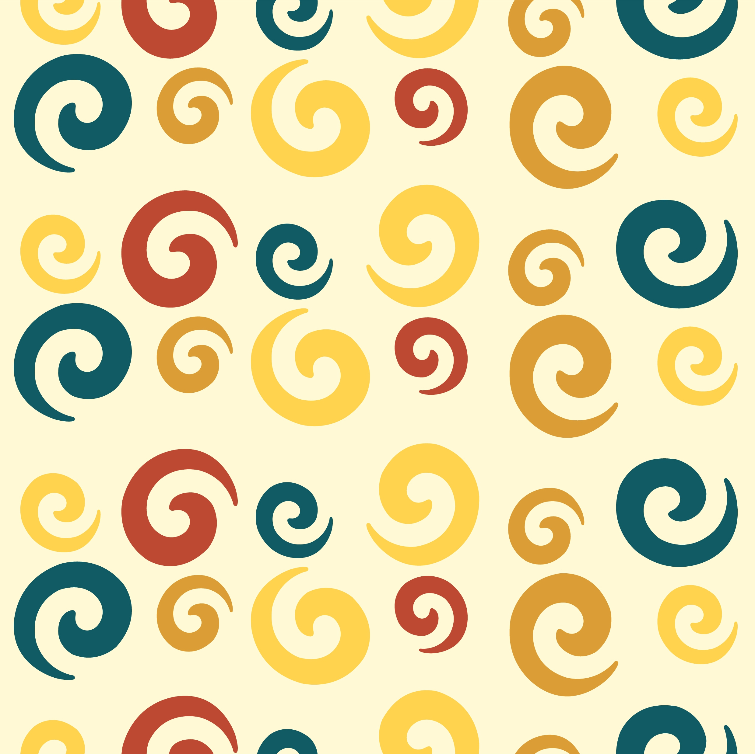 twisted circles background colorful flat repeating decor