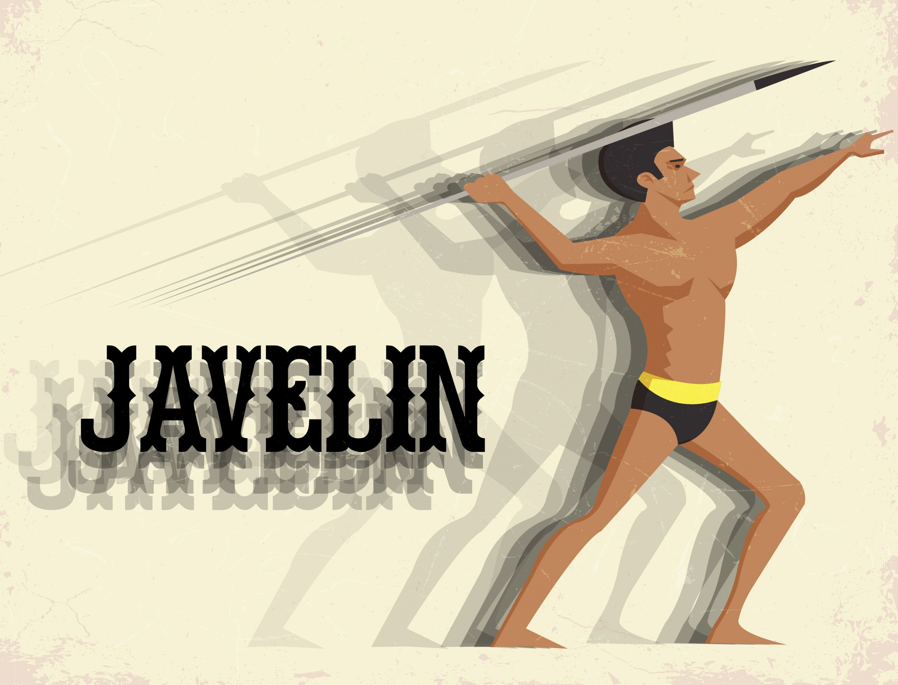 athlete advertisement male javelin athletic icon