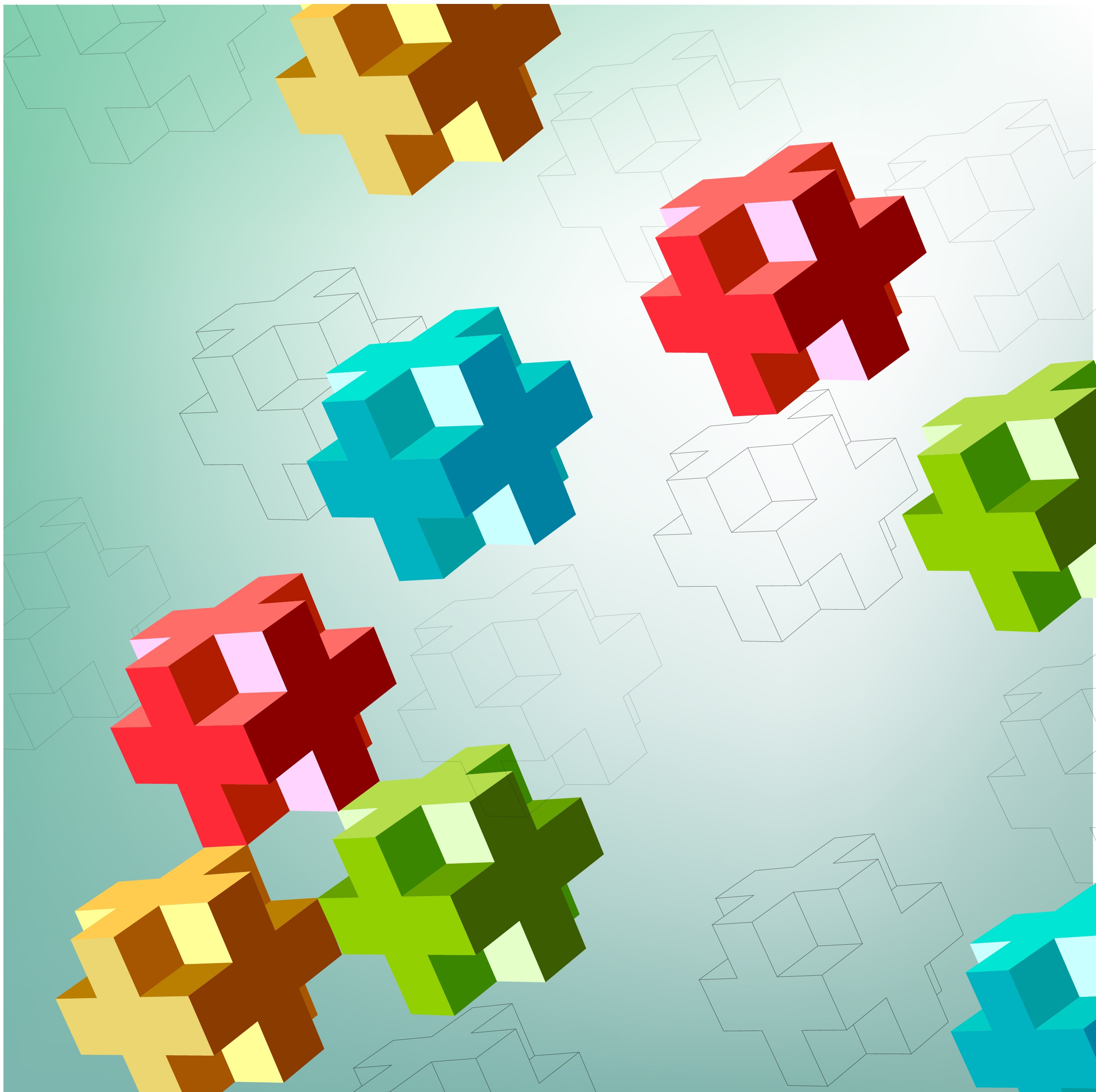 cubes background colorful 3d sketch