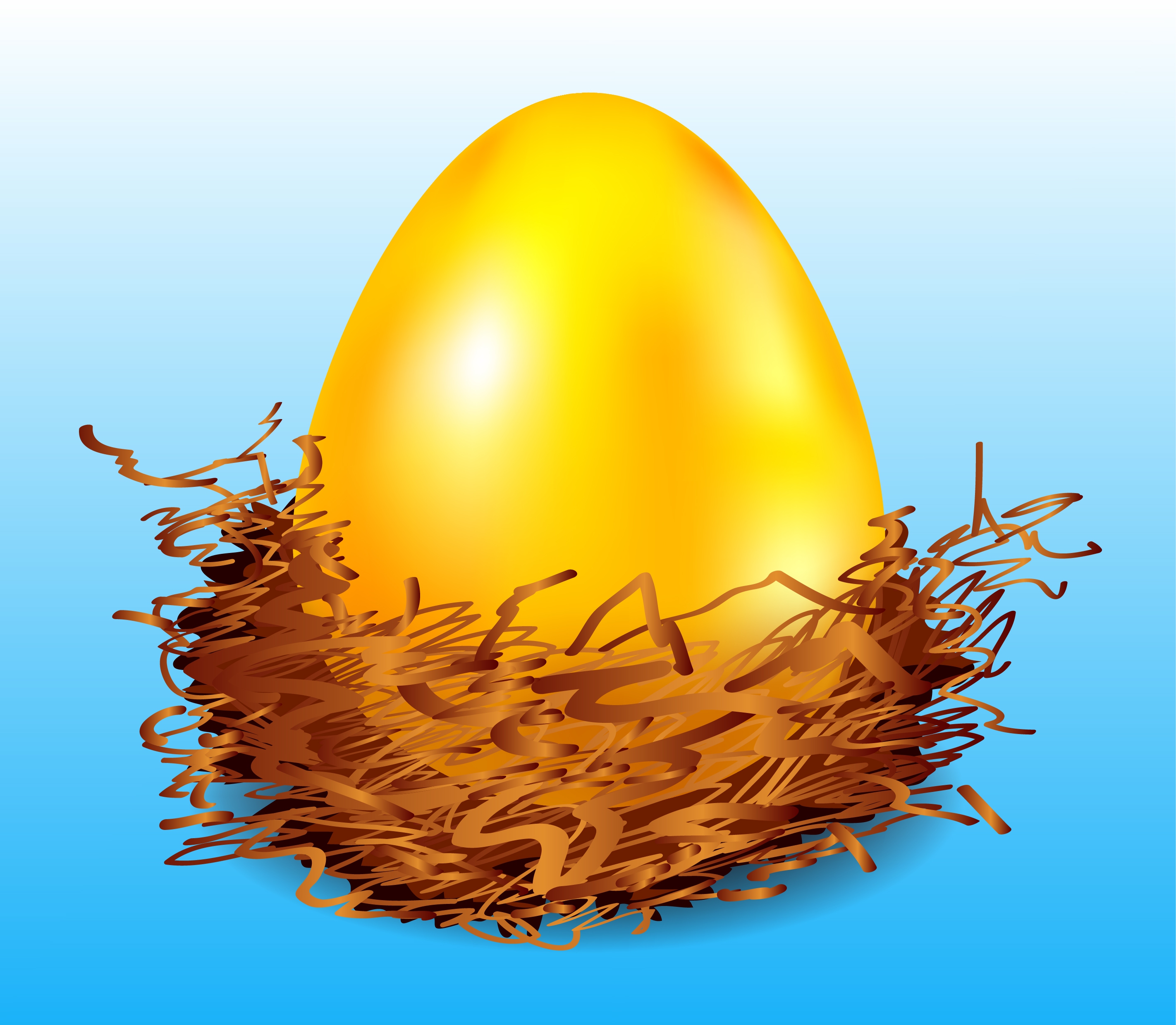 easter background shiny golden egg icon decoration