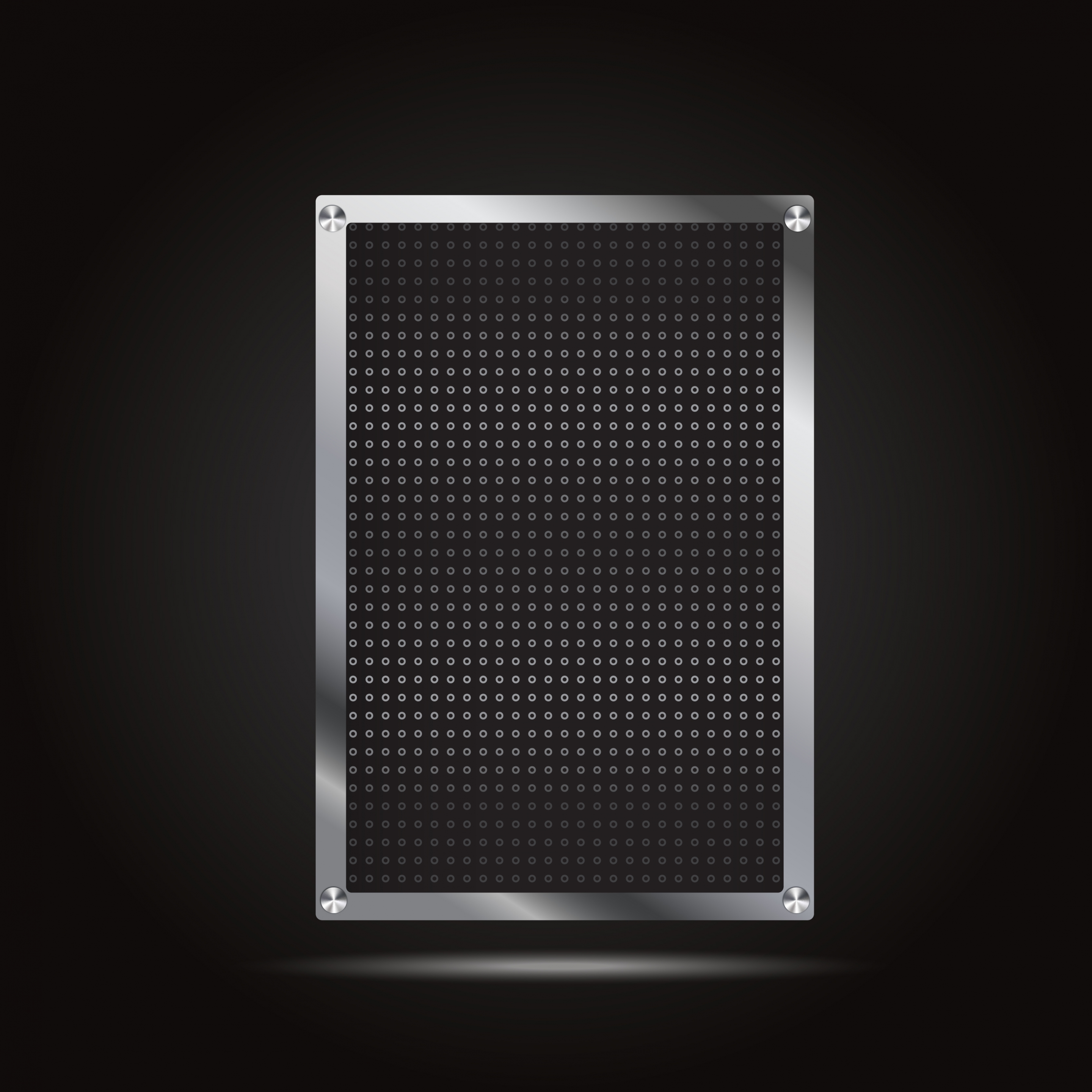 metal sheet background shiny monochrome holes decoration