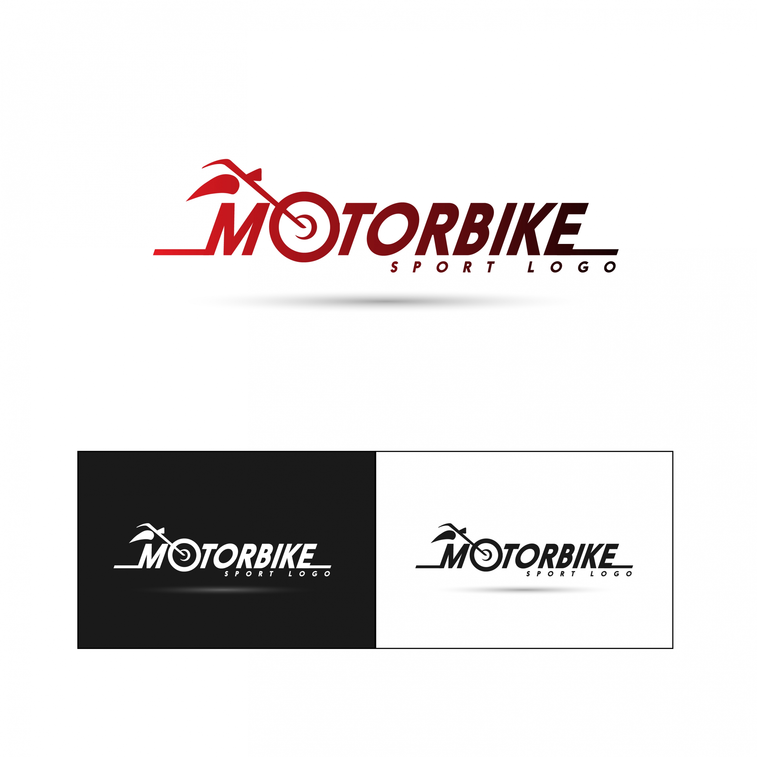 motorbike logo collection text symbol ornament