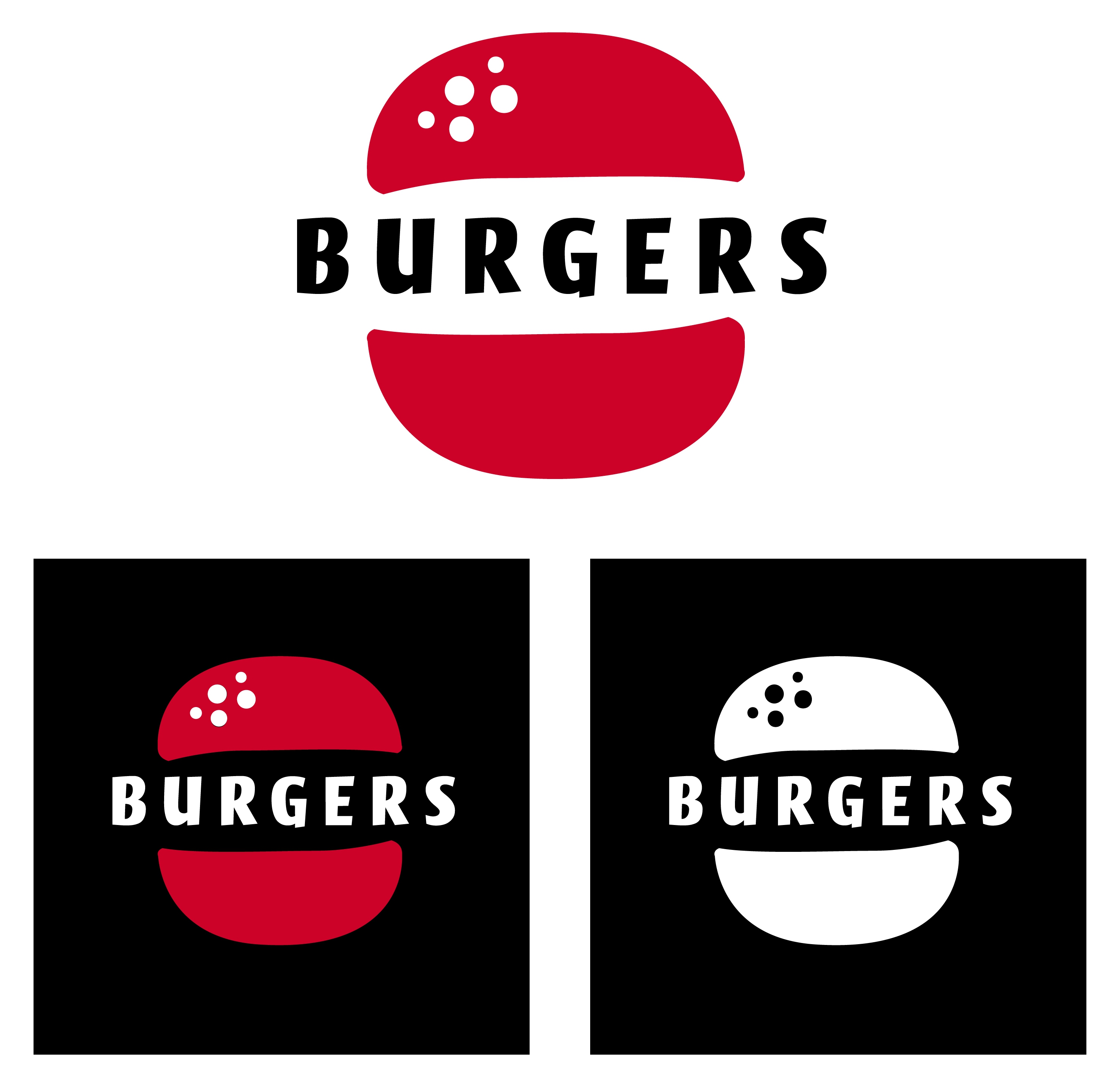 fast food logotype burgers icon isolation