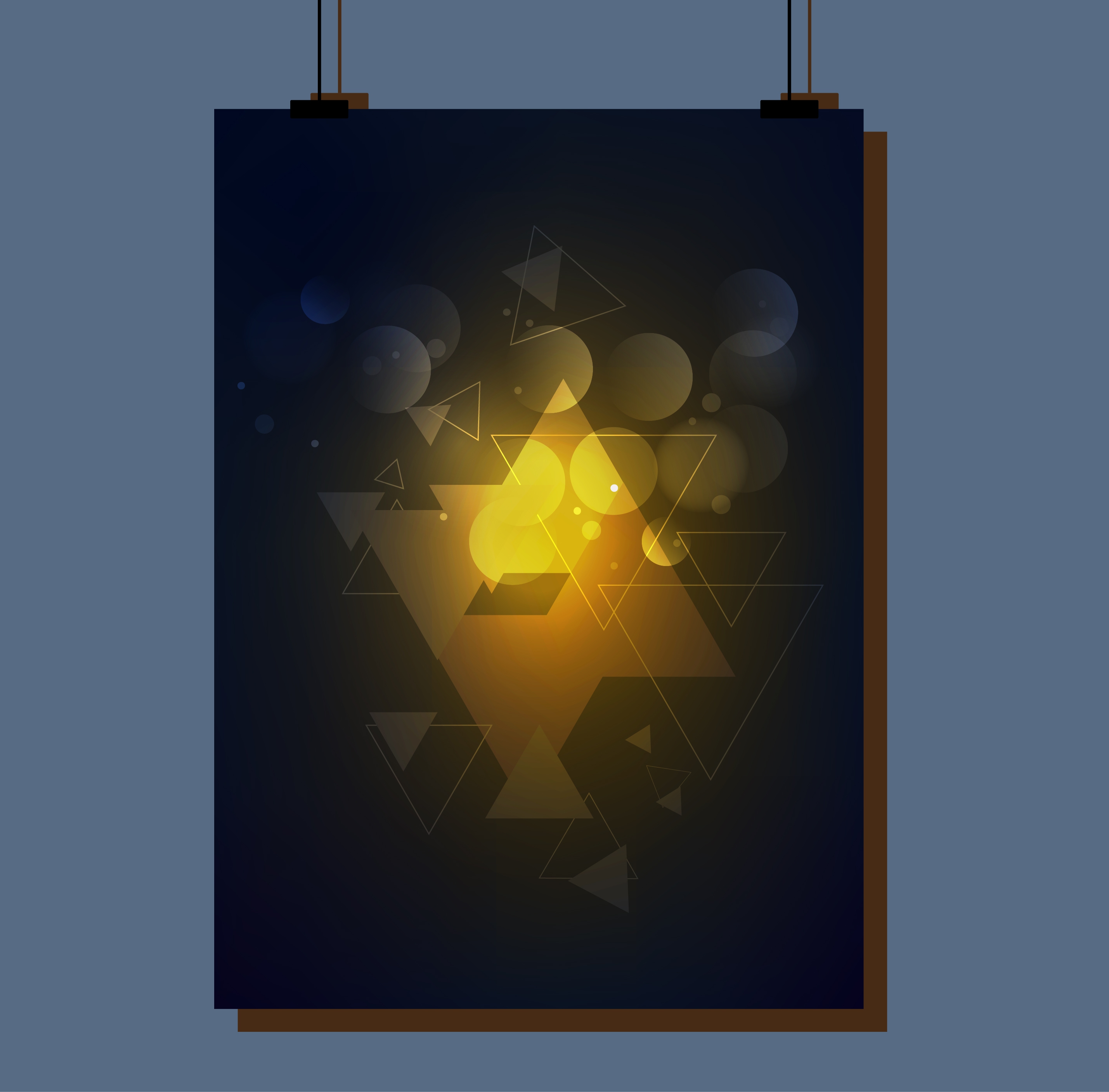 poster design contrast light effect style geometric decoration