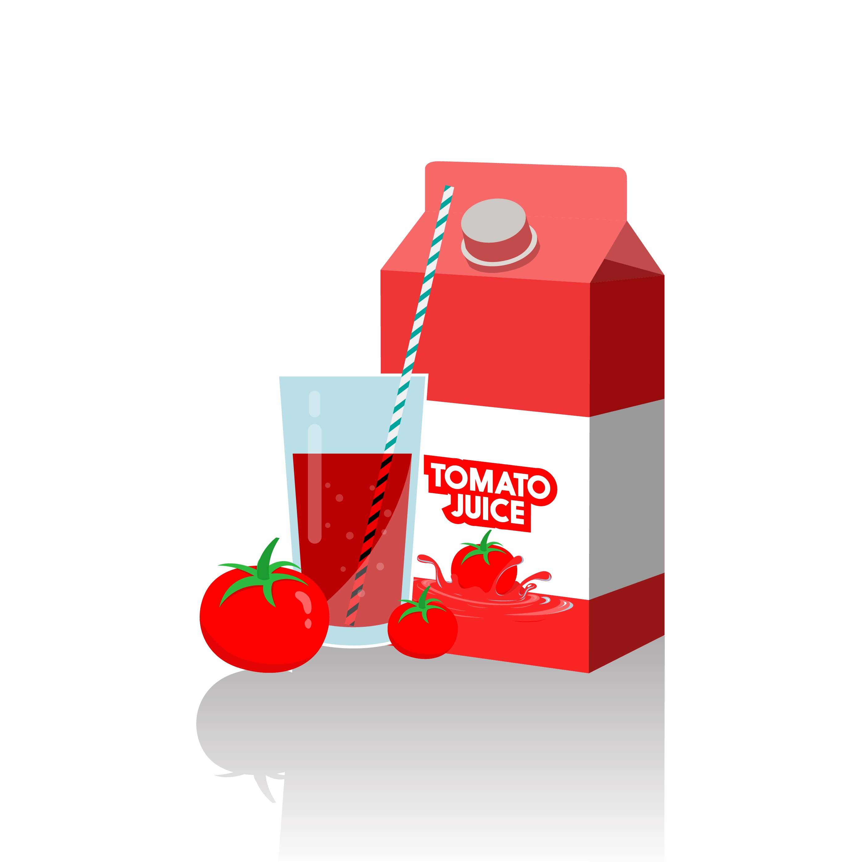 tomato juice advertisement red design box glass decoration