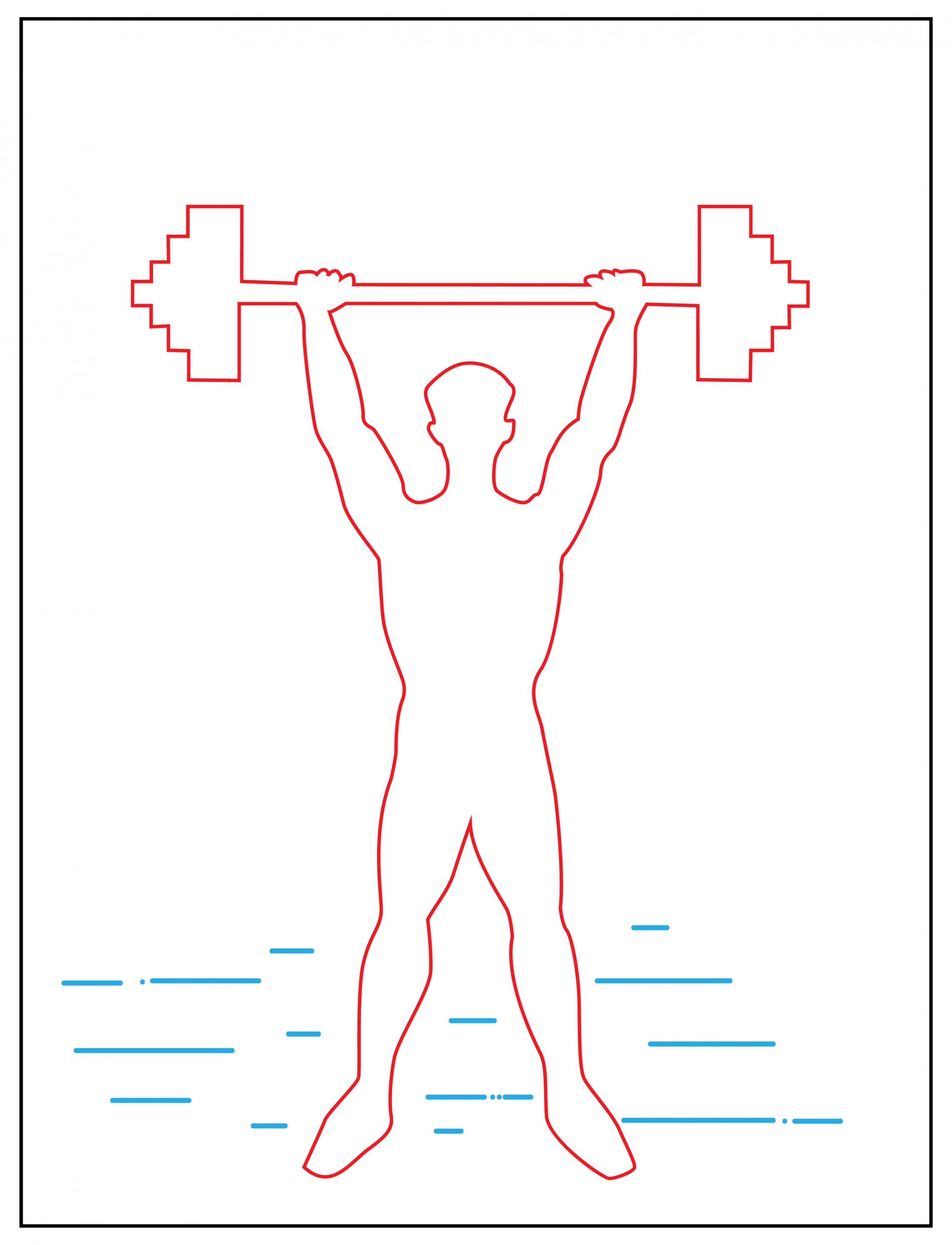 man taking gym icon silhouette outline