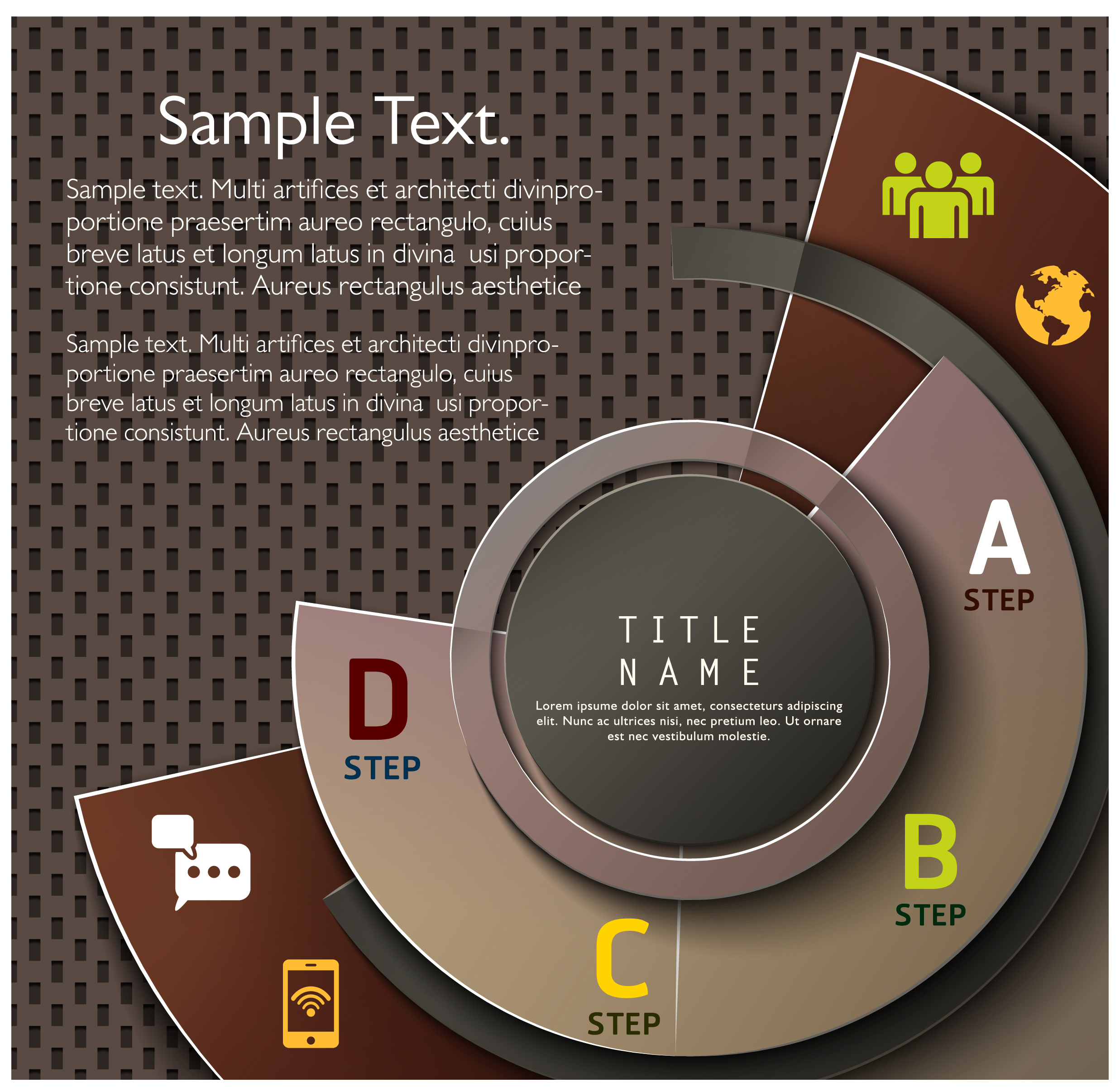 infographic vector illustration with modern 3d style