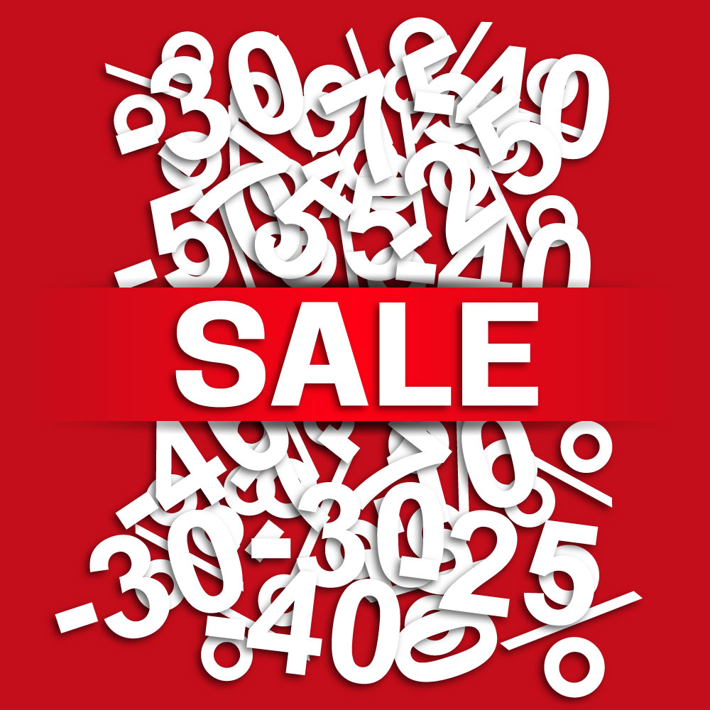 3d sales banner with messy numbers