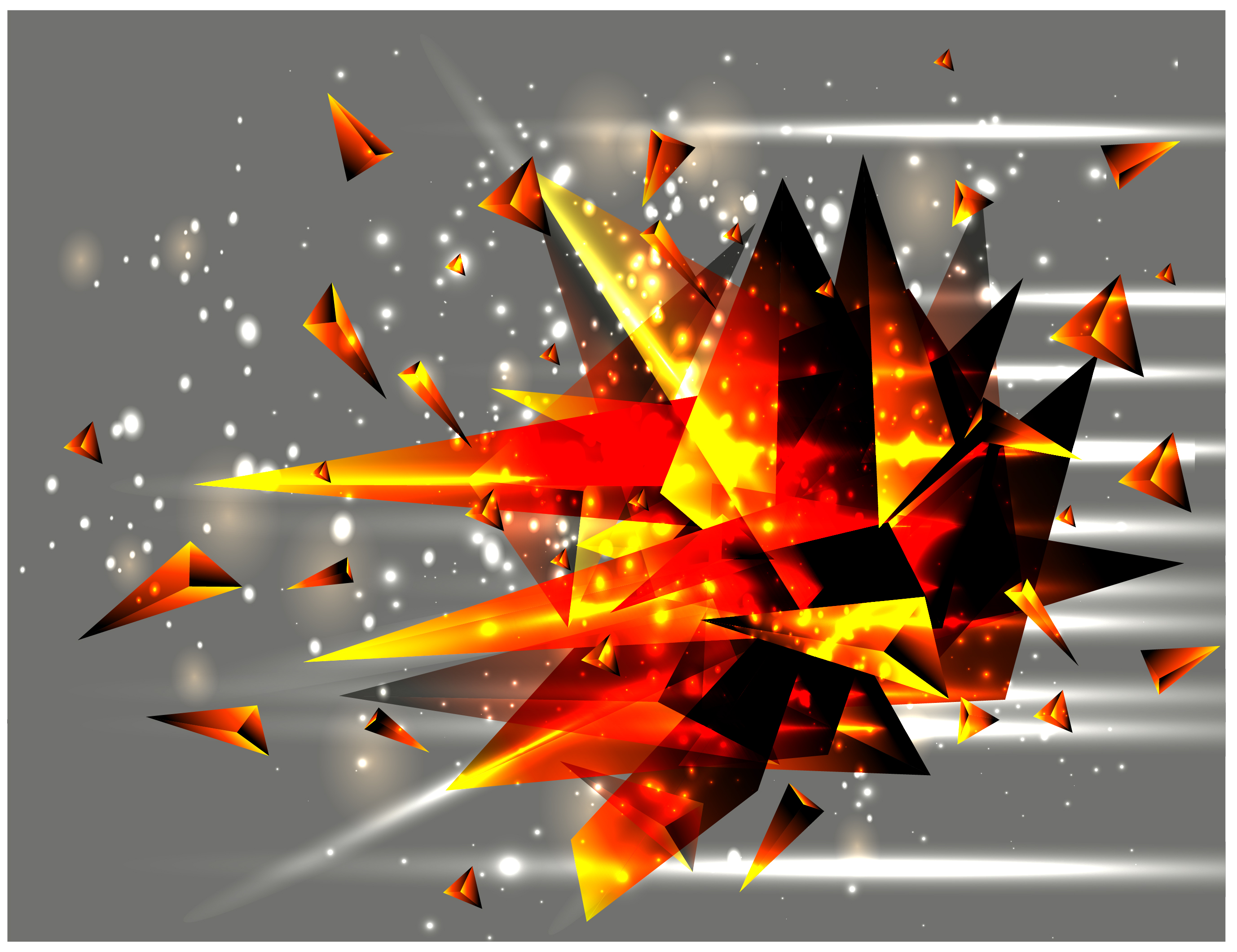 sharp crystal explosion vector