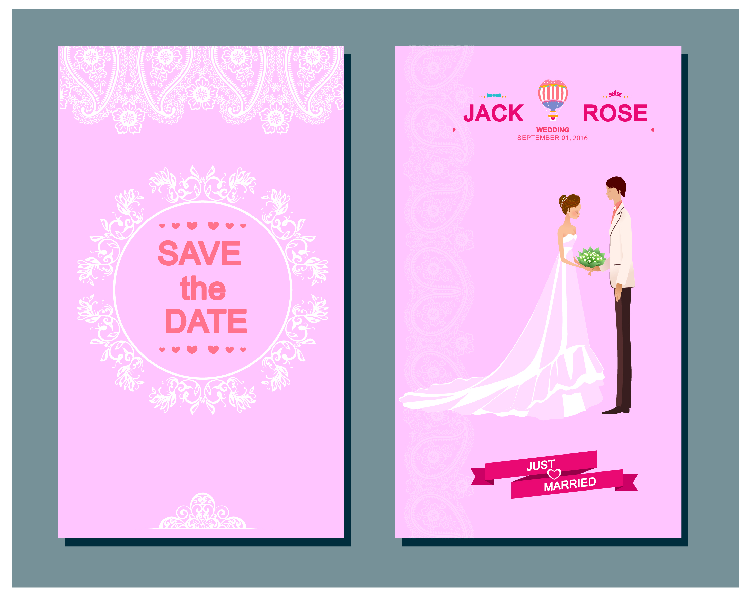 save the date card