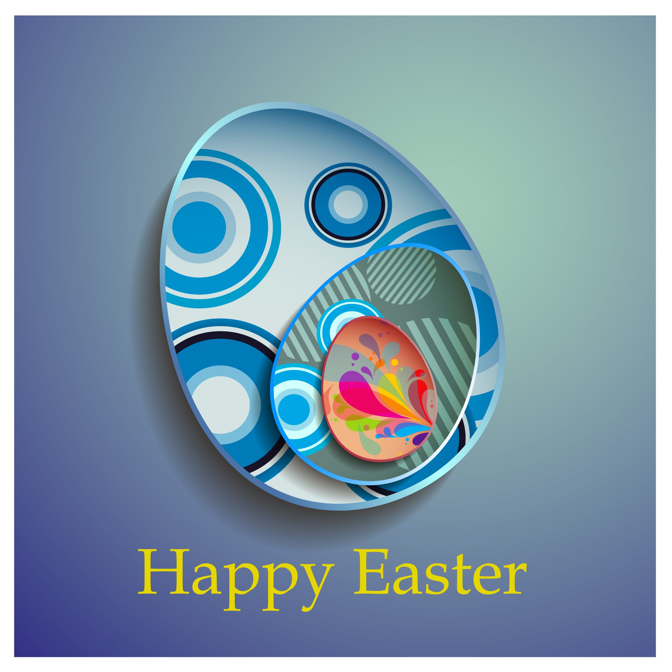 abstract decor easter egg