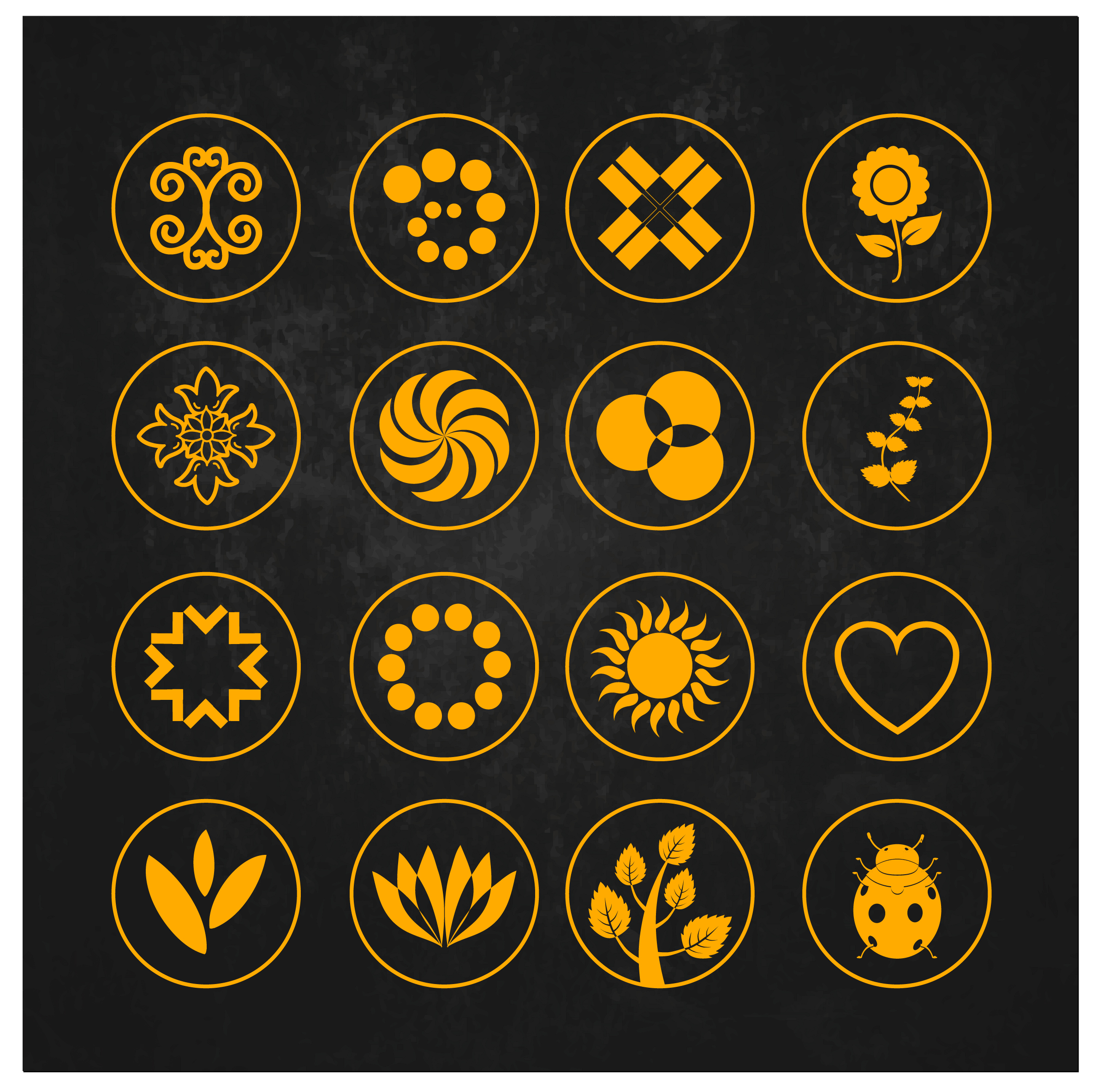 symbol design element set