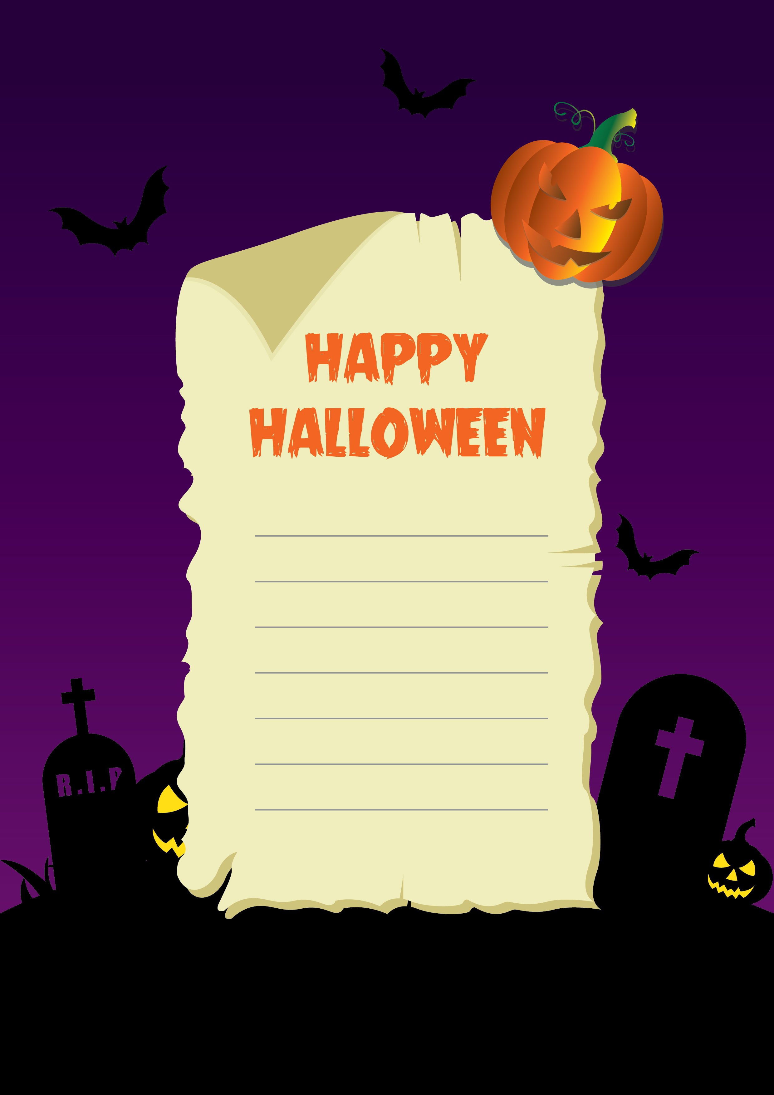 happy halloween poster