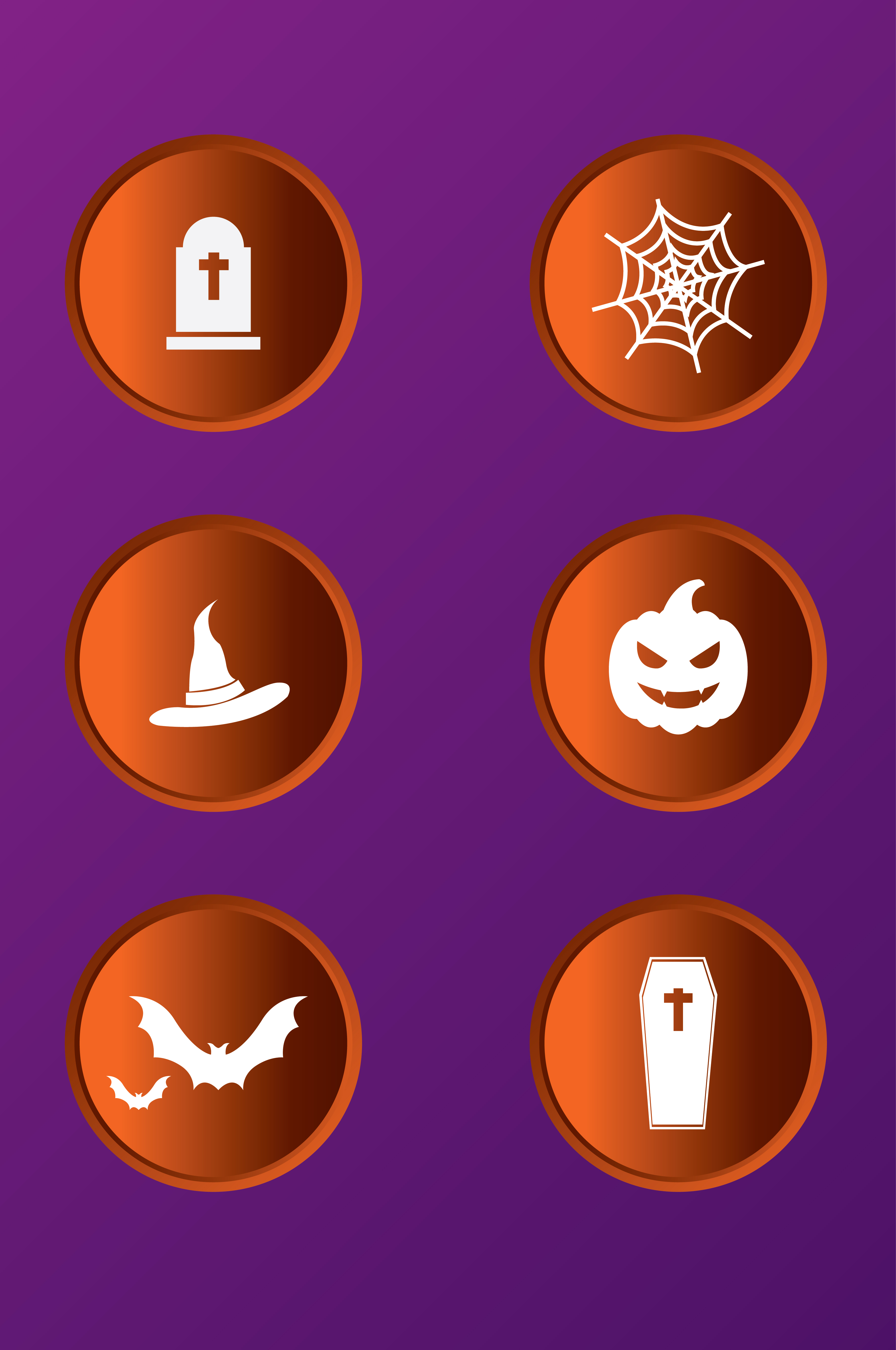 halloween icon set