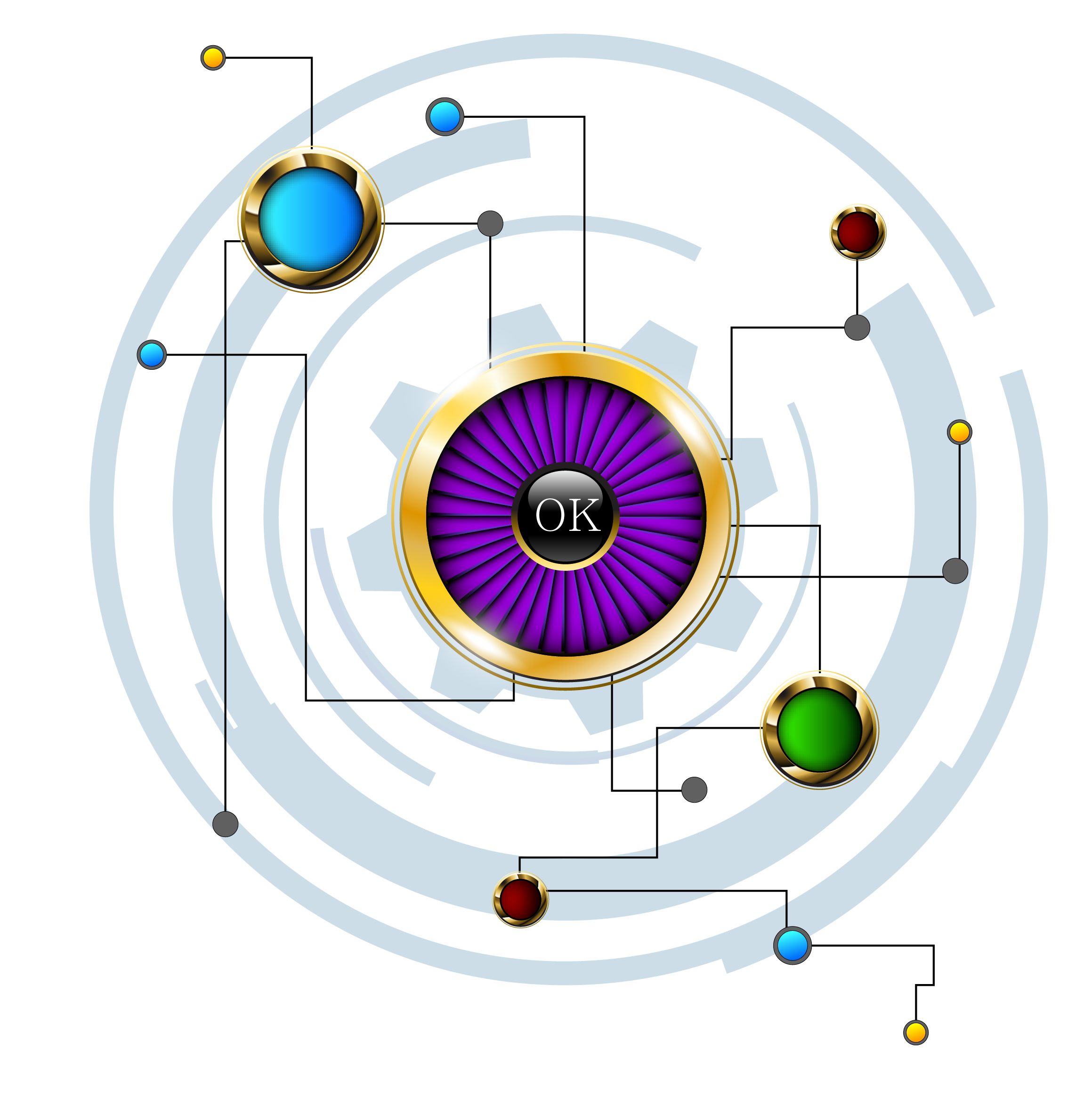 button network concept