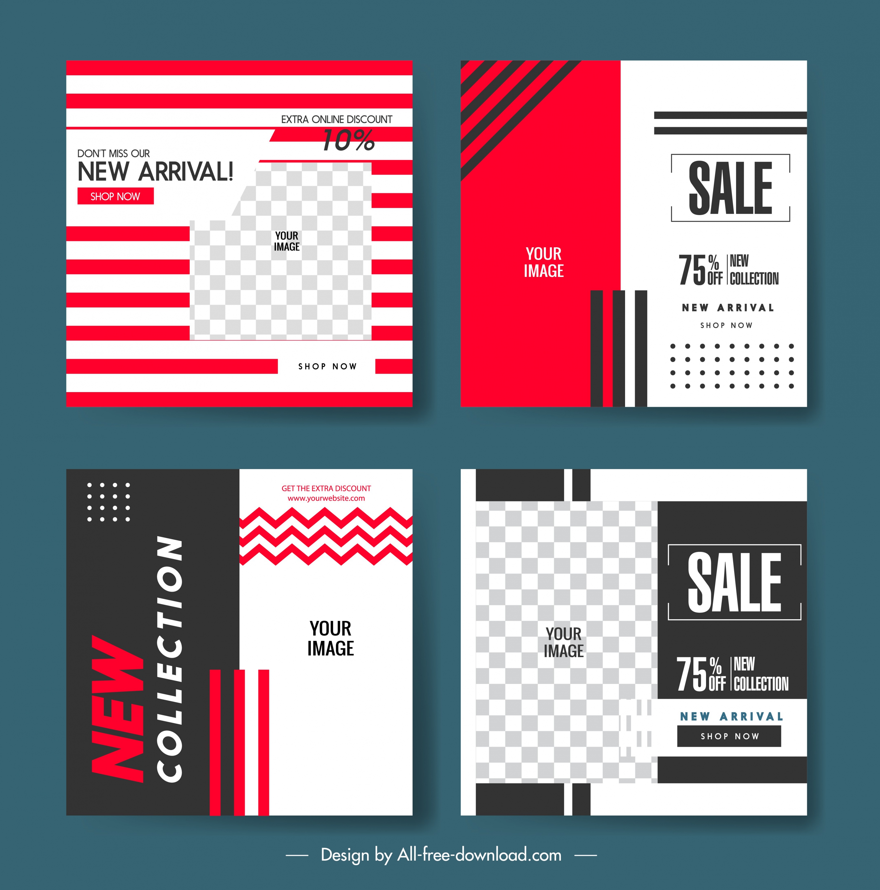 sale flyer templates modern elegant flat decor