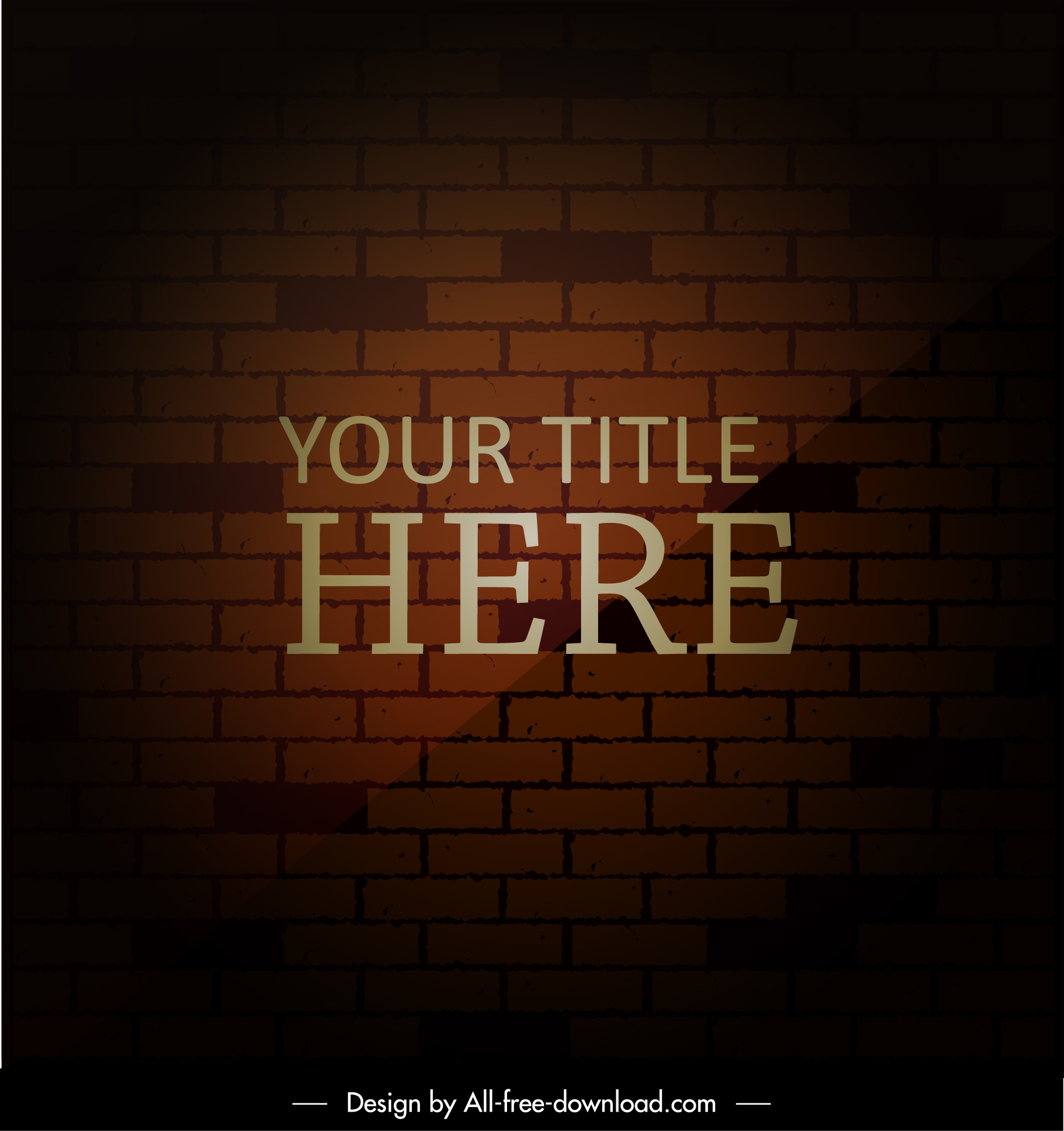 brick wall background vintage dark design